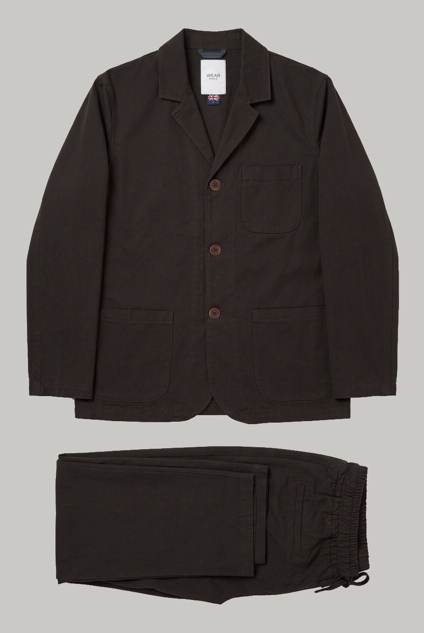 The Whitechapel : Chocolate Cotton Linen Suit - Wear London