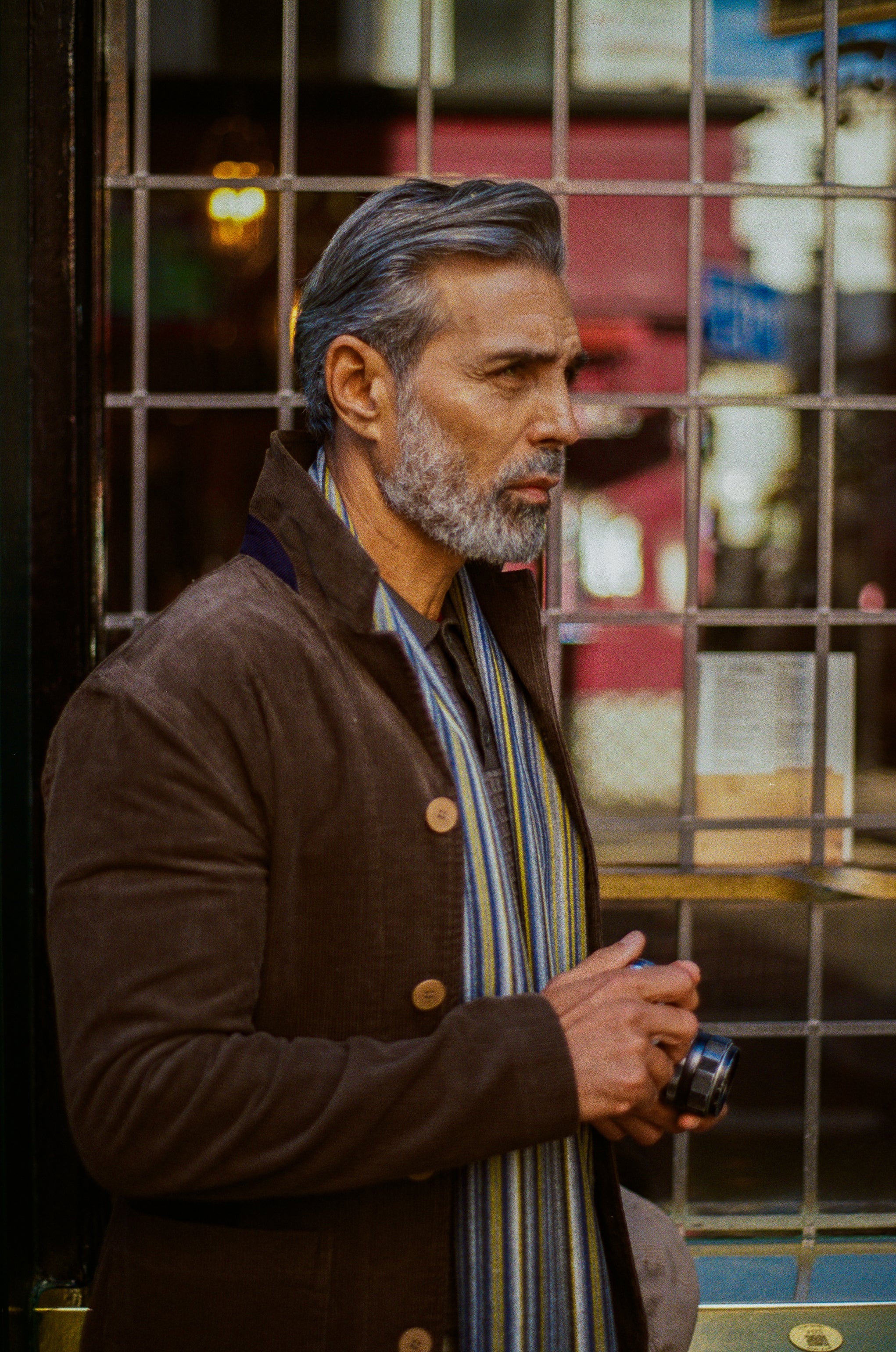 Scarf - Stripe Charcoal - Wear London