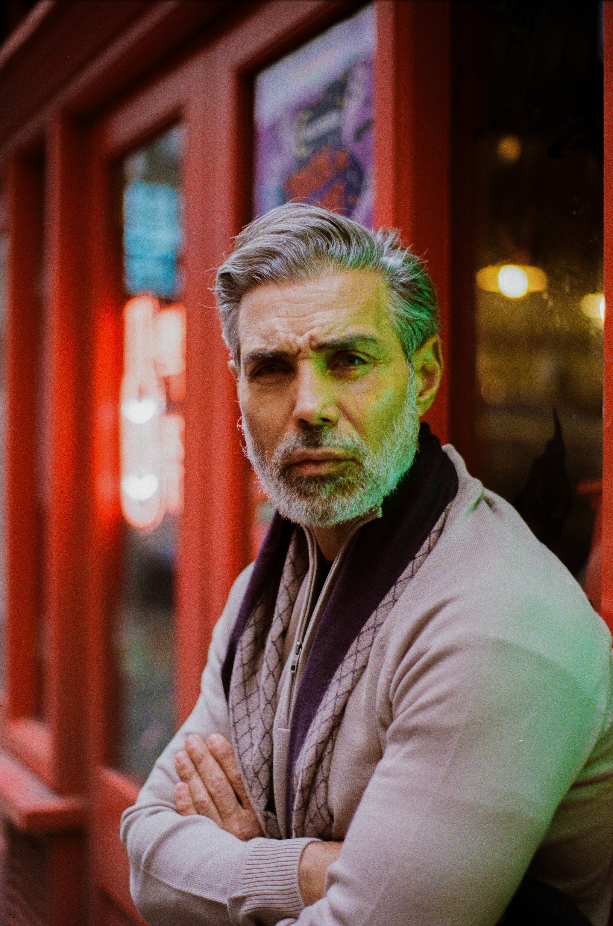 Alfie - Knitwear - Quarter Zip - Taupe - Wear London