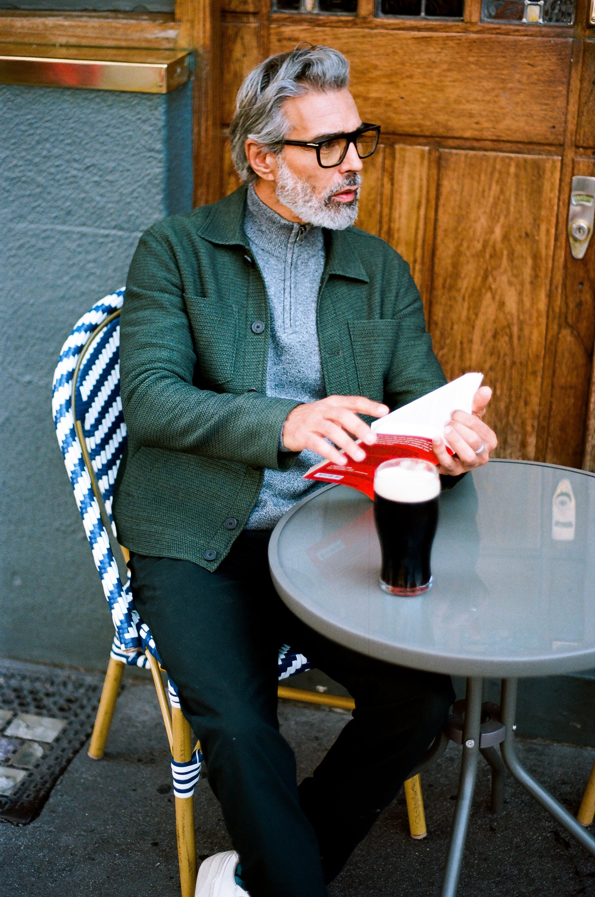 J Jimmy Quarter Zip - Grey White - Wear London