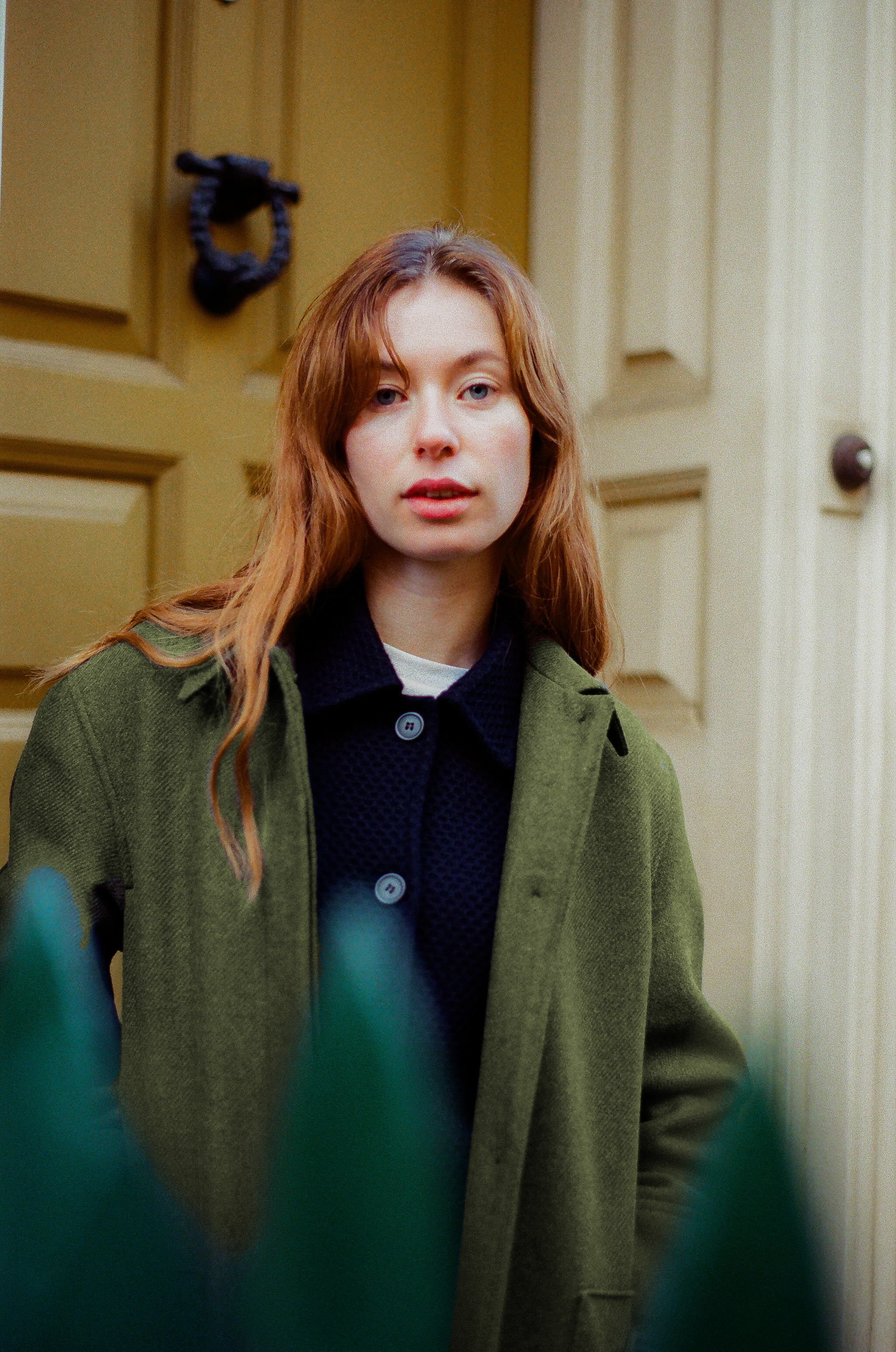 Mabel wool coat - Birbo Twill Olive - Wear London