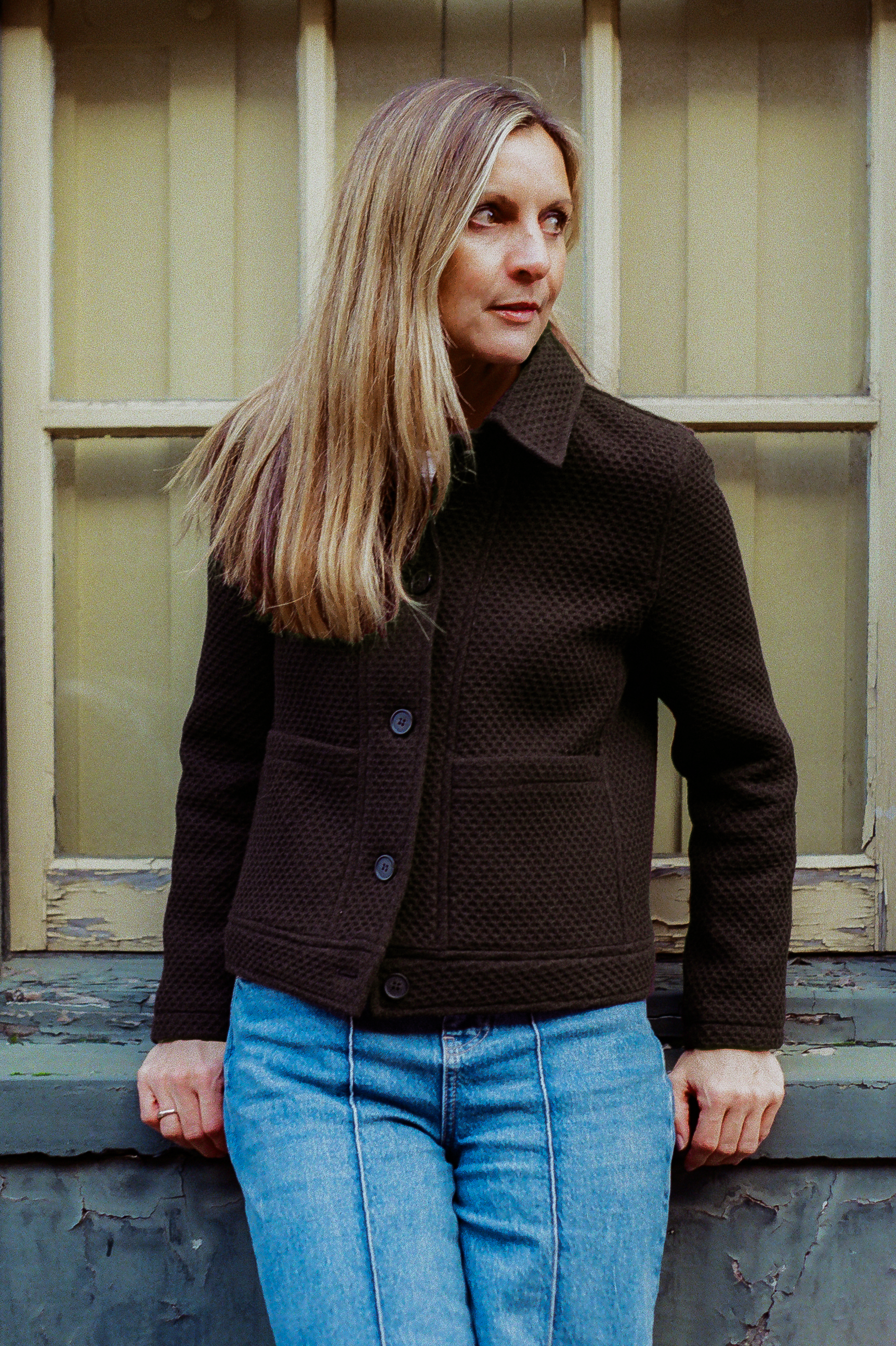 Regency wool coat - Nebula textured chocolate - Wear London