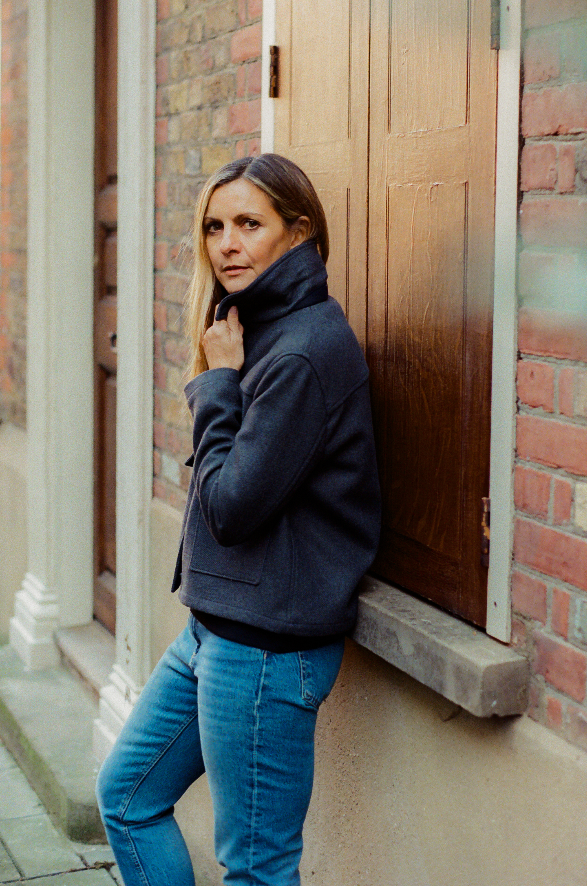 Ruby wool coat - Birbo Twill Grey - Wear London