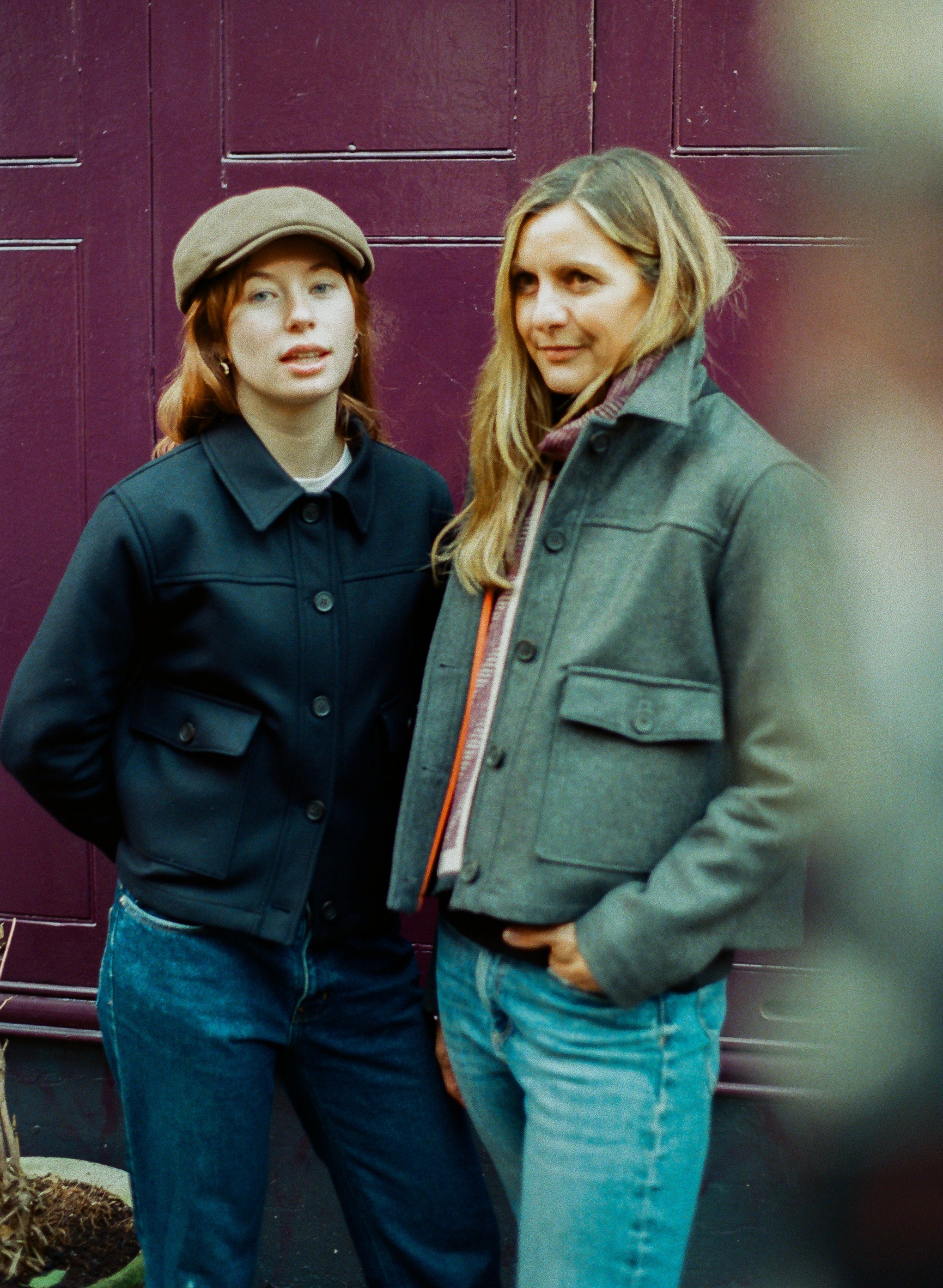 Ruby wool coat - Birbo Twill Navy - Wear London