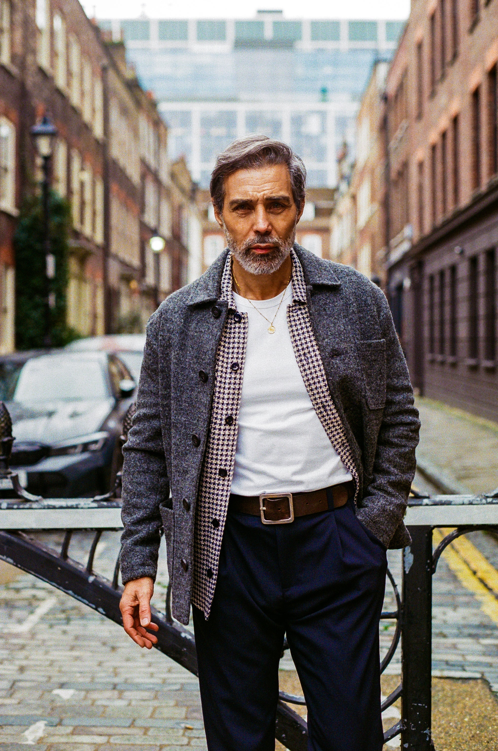 Chiltern Shacket - Charcoal Boiled Wool - Wear London