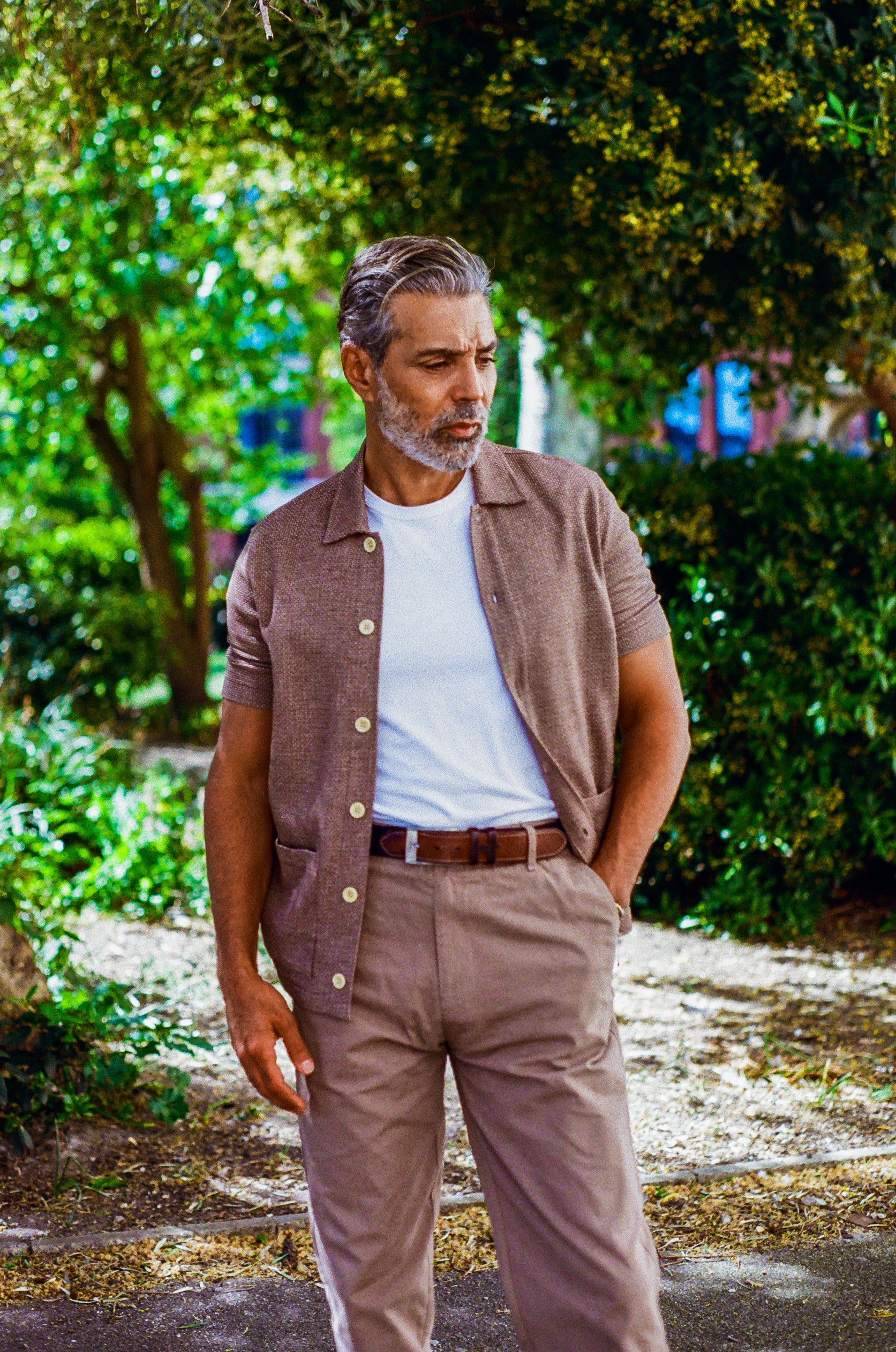 Bethnal Short Sleeve Shirt - Tobacco Tirreno - Wear London