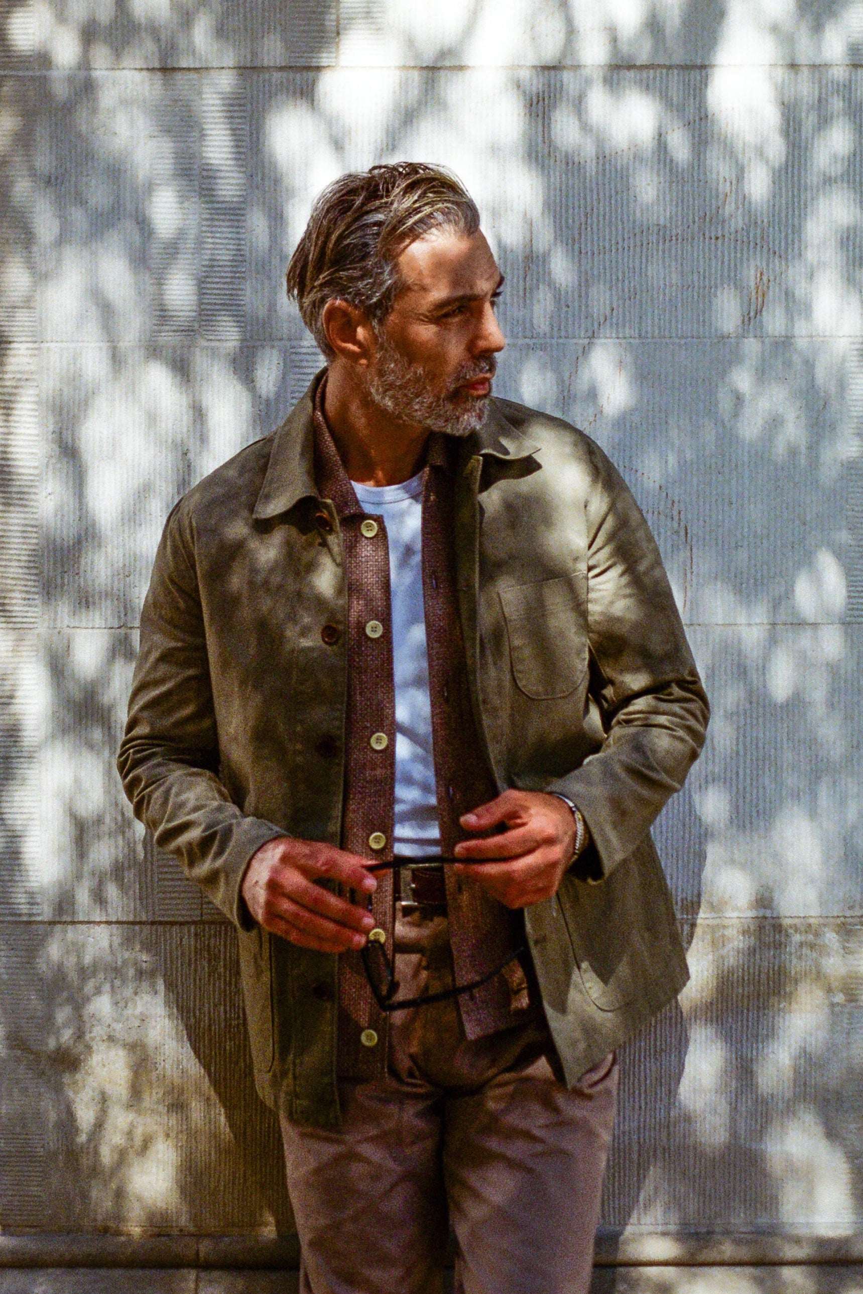 Chiltern Shacket - Olive Canvas - Wear London