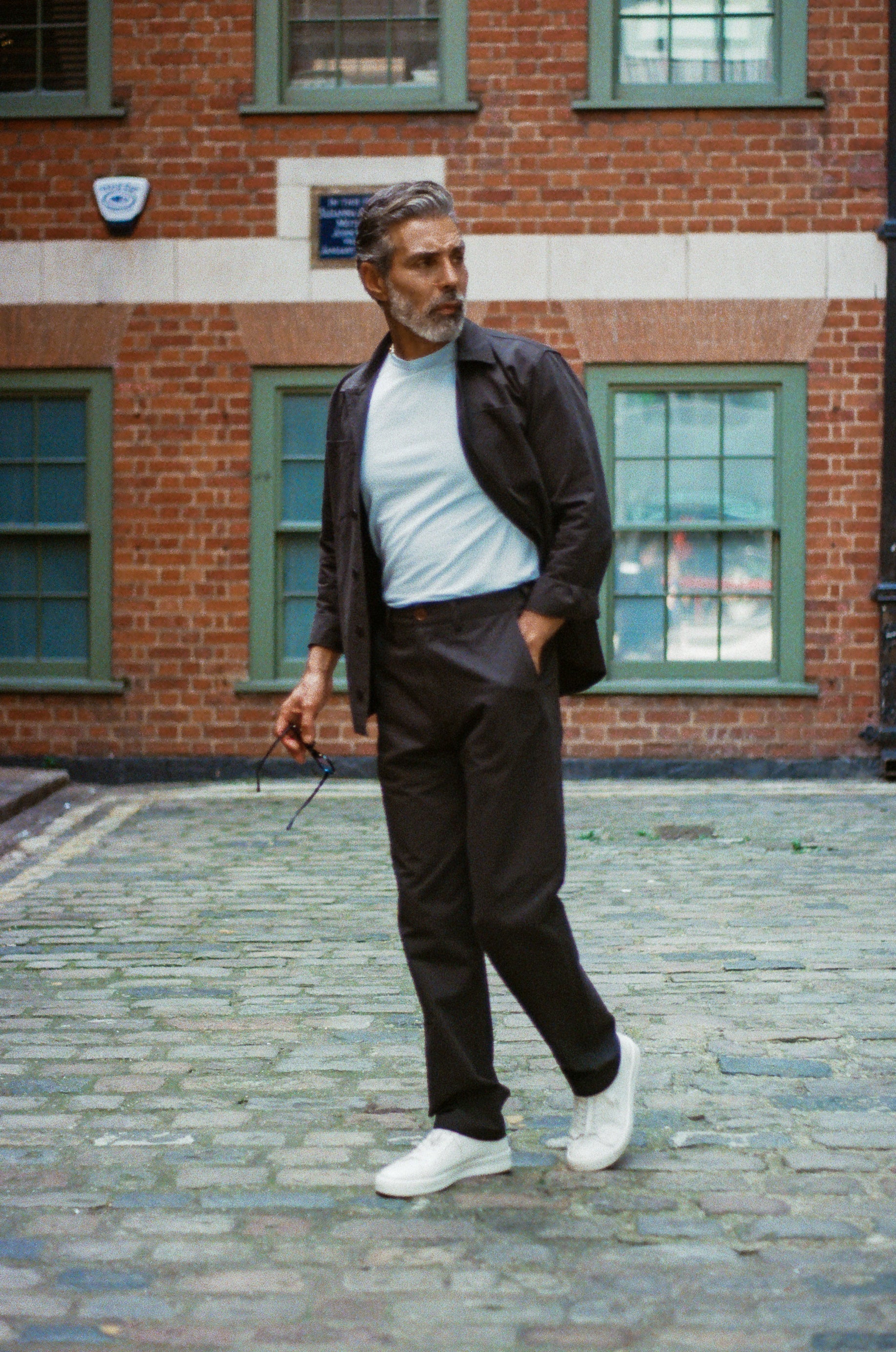 The Bermondsey - Casual Cotton Linen Outfit - Navy - Wear London
