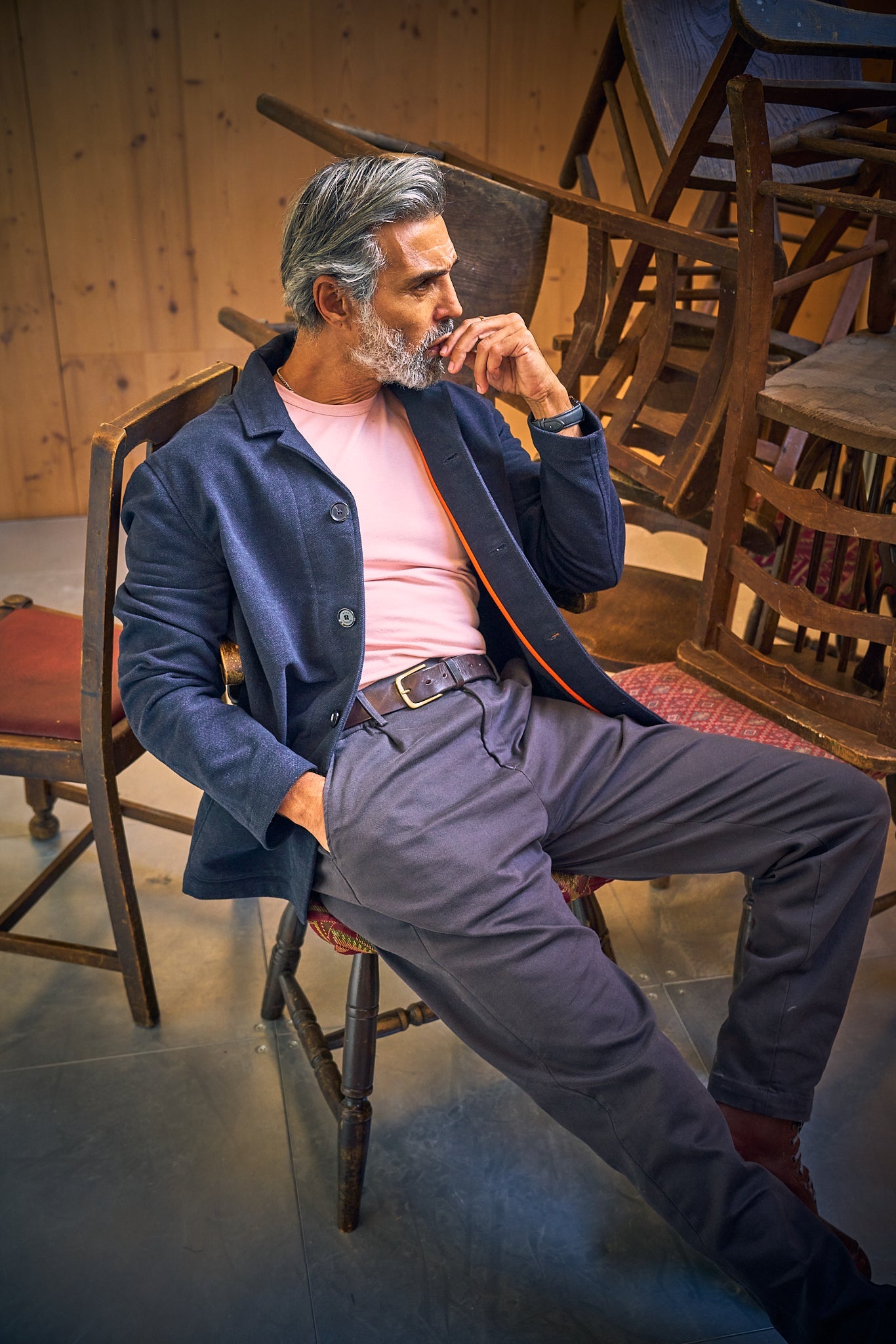 Crispin Superflex Chino - Grey - Wear London