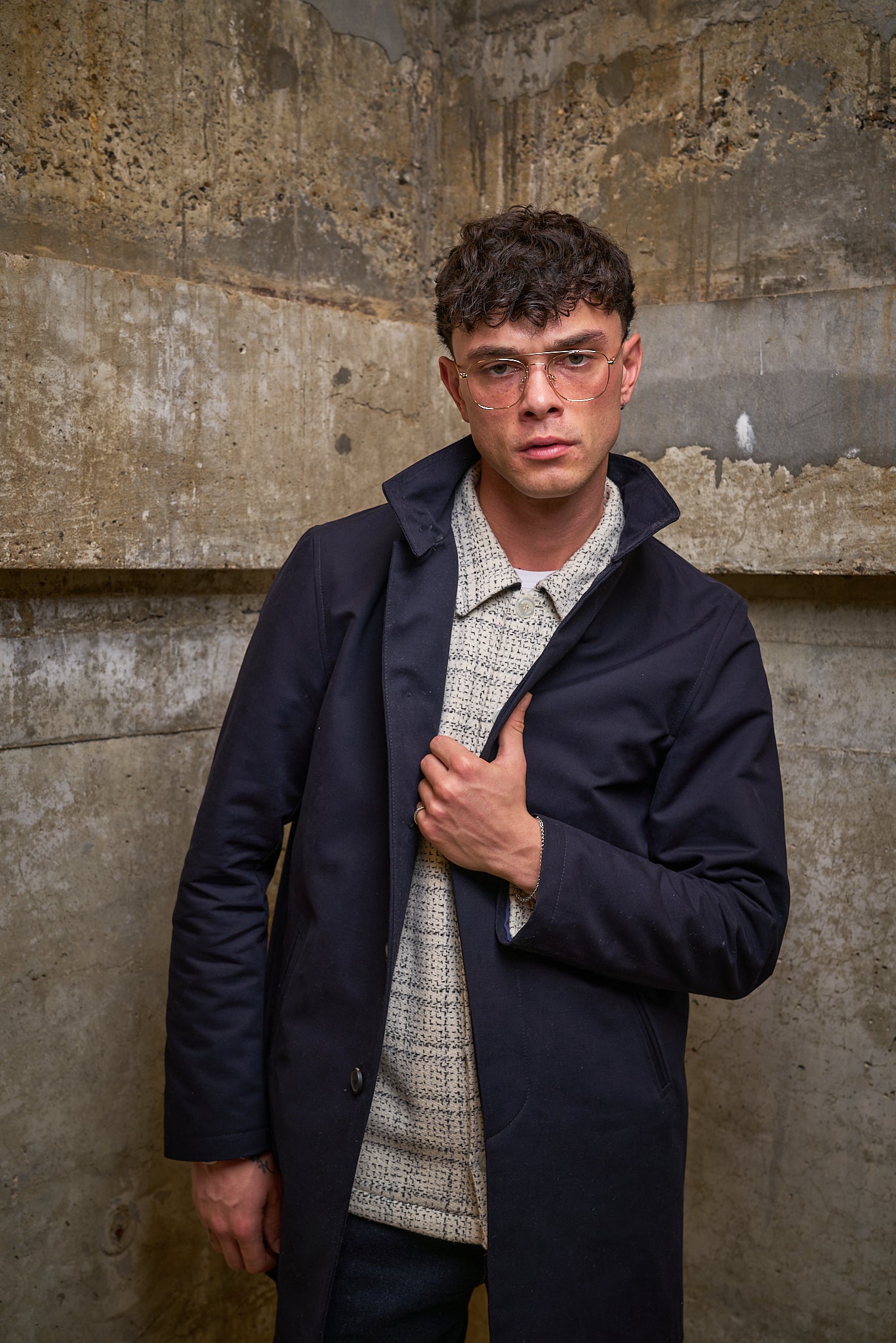 Finsbury Funnel Mac - Navy Dx - Wear London