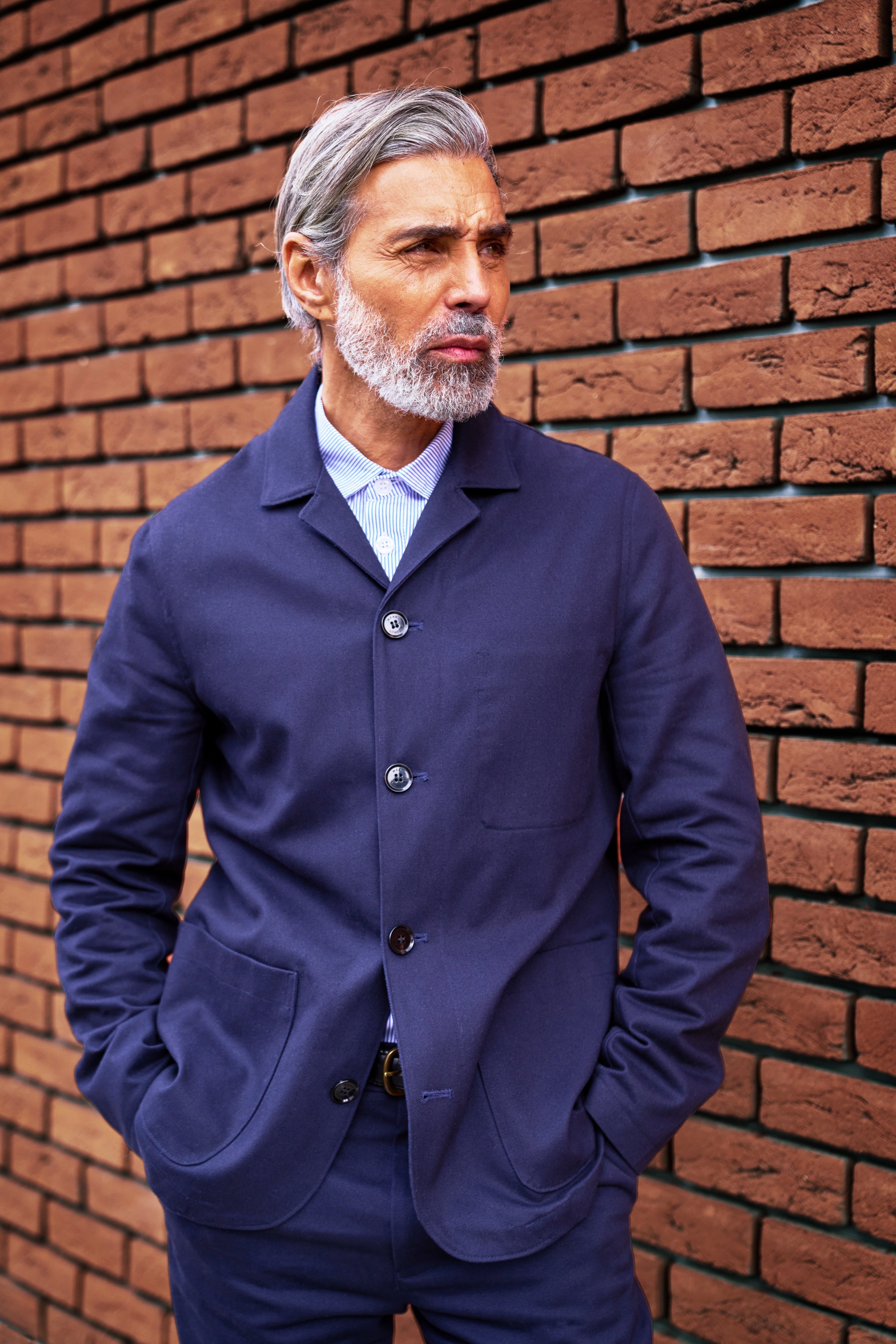 Tuxford Casual Blazer - Navy Cotton Linen - Wear London