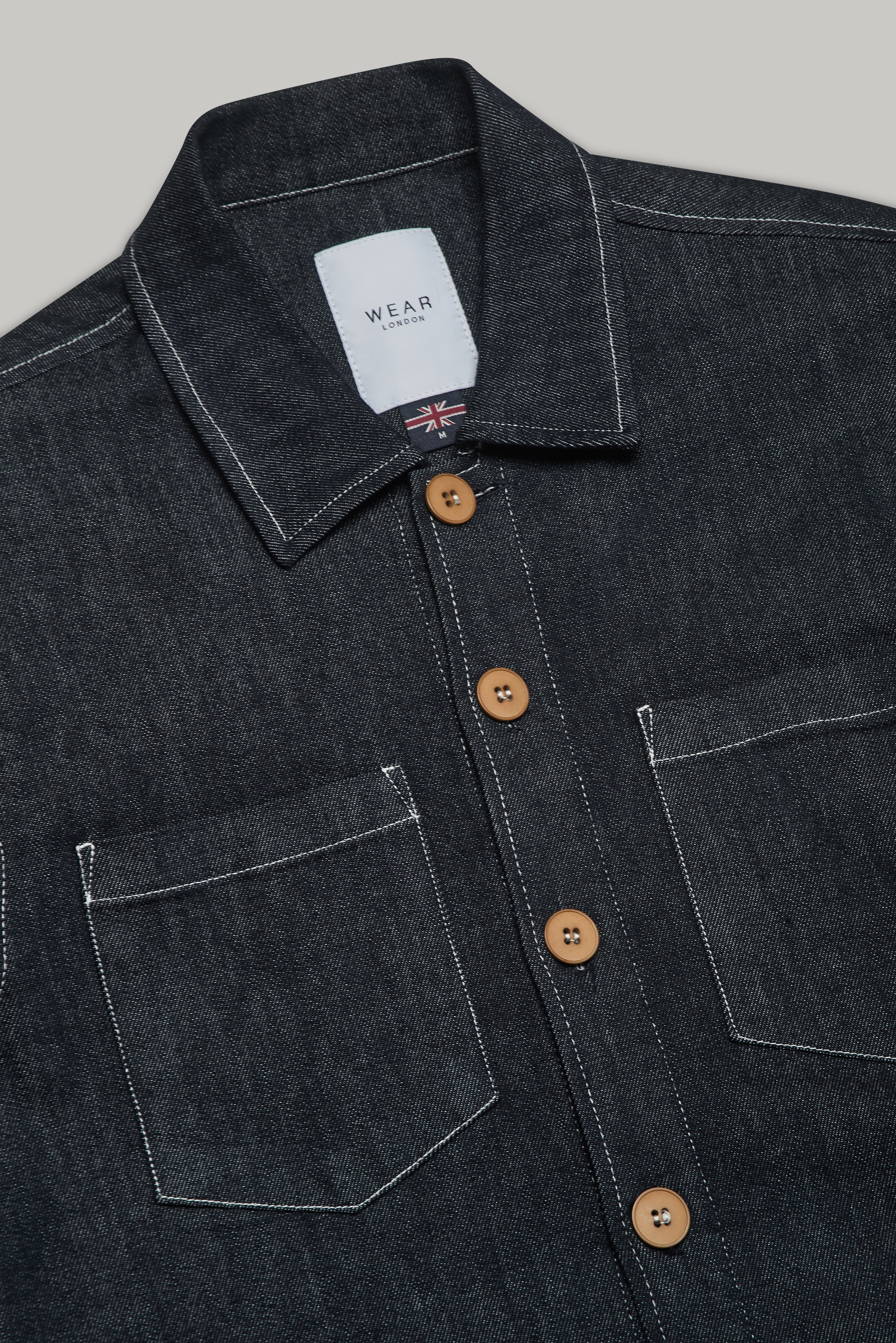 Turner Long Sleeve Shirt - Denim Stay Blue - Wear London