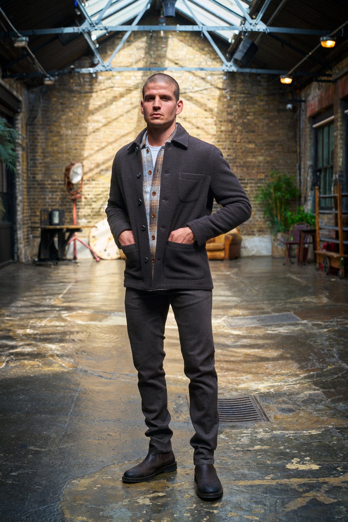 Chiltern Shacket Sleeve Lining - Casentino Chocolate - Wear London