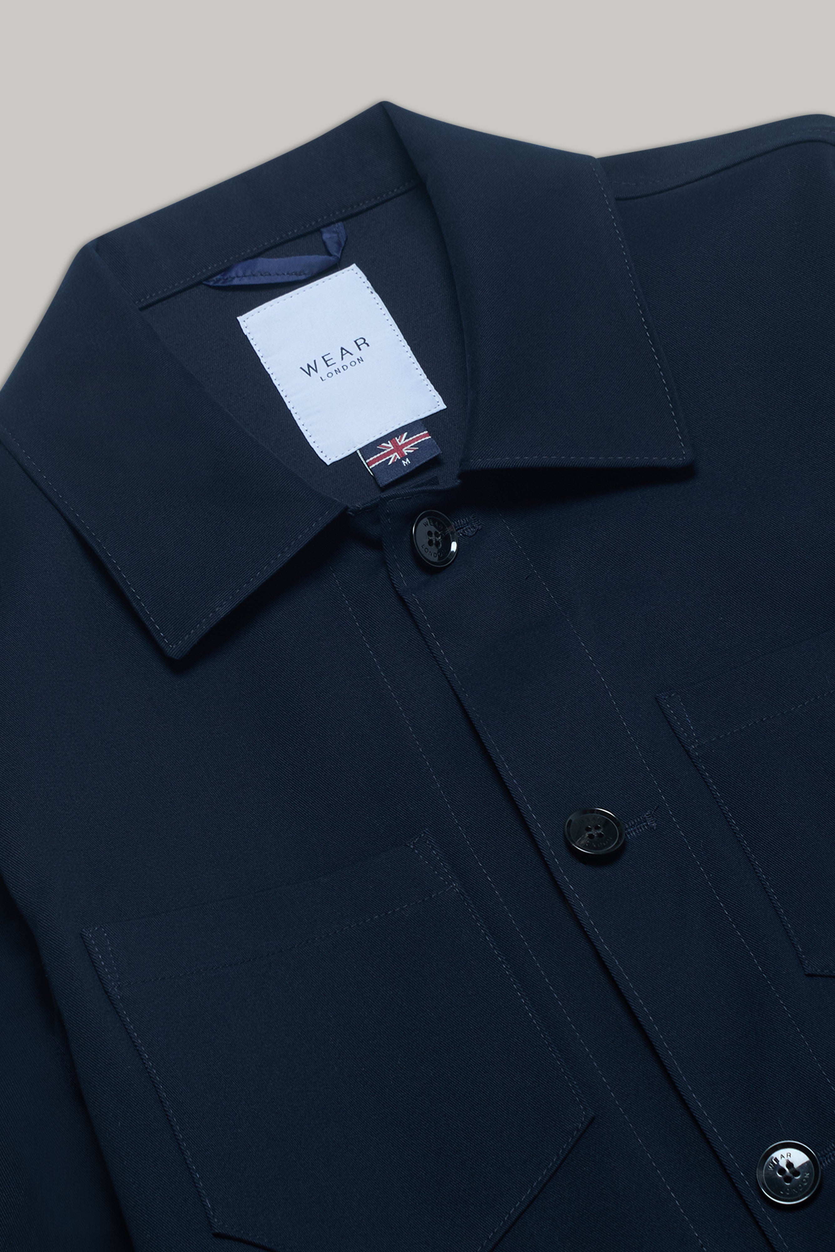 Southend Shacket Unlined - Navy Stretch - Wear London