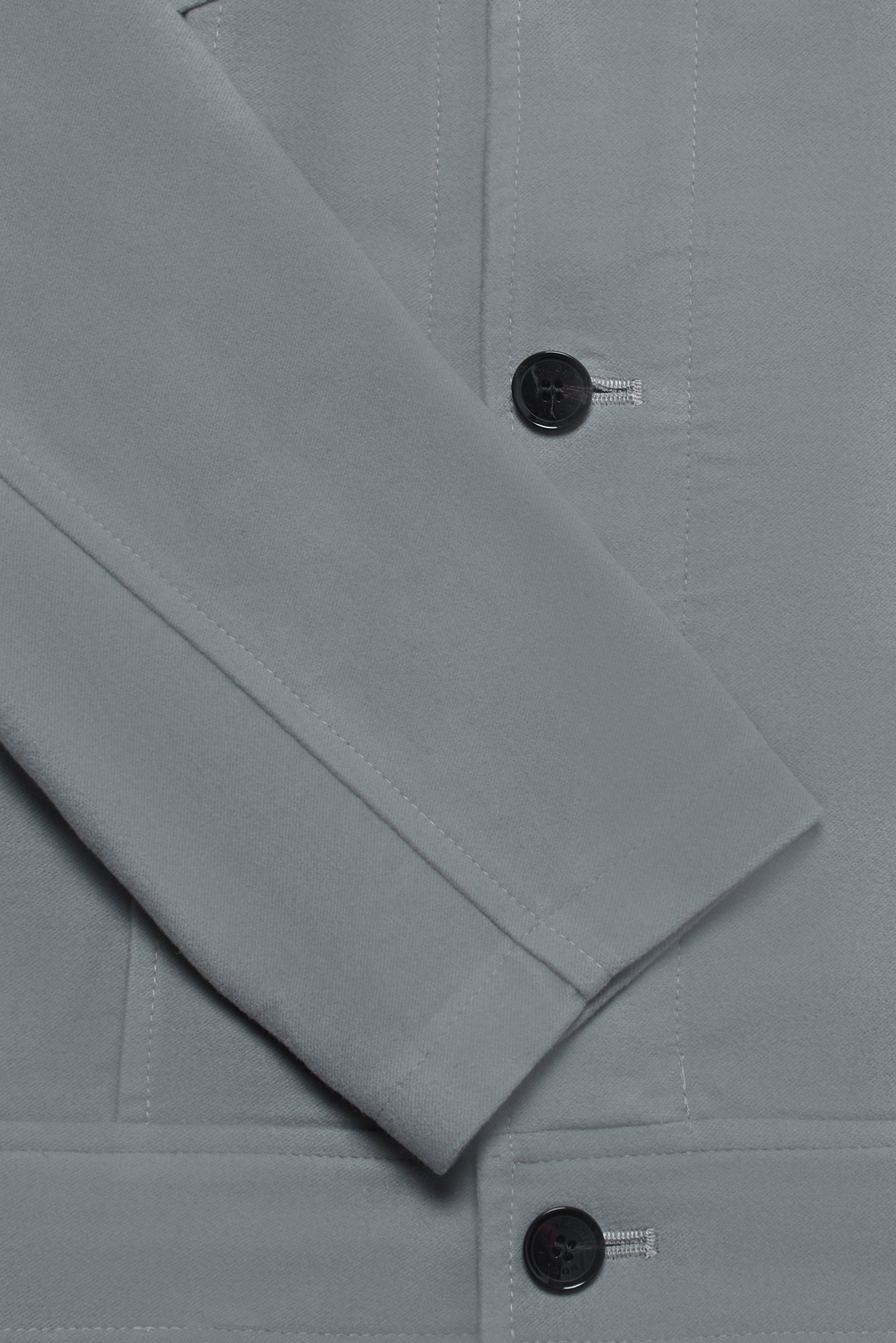 Vinny Western Jacket - Light Grey Moleskin - Wear London