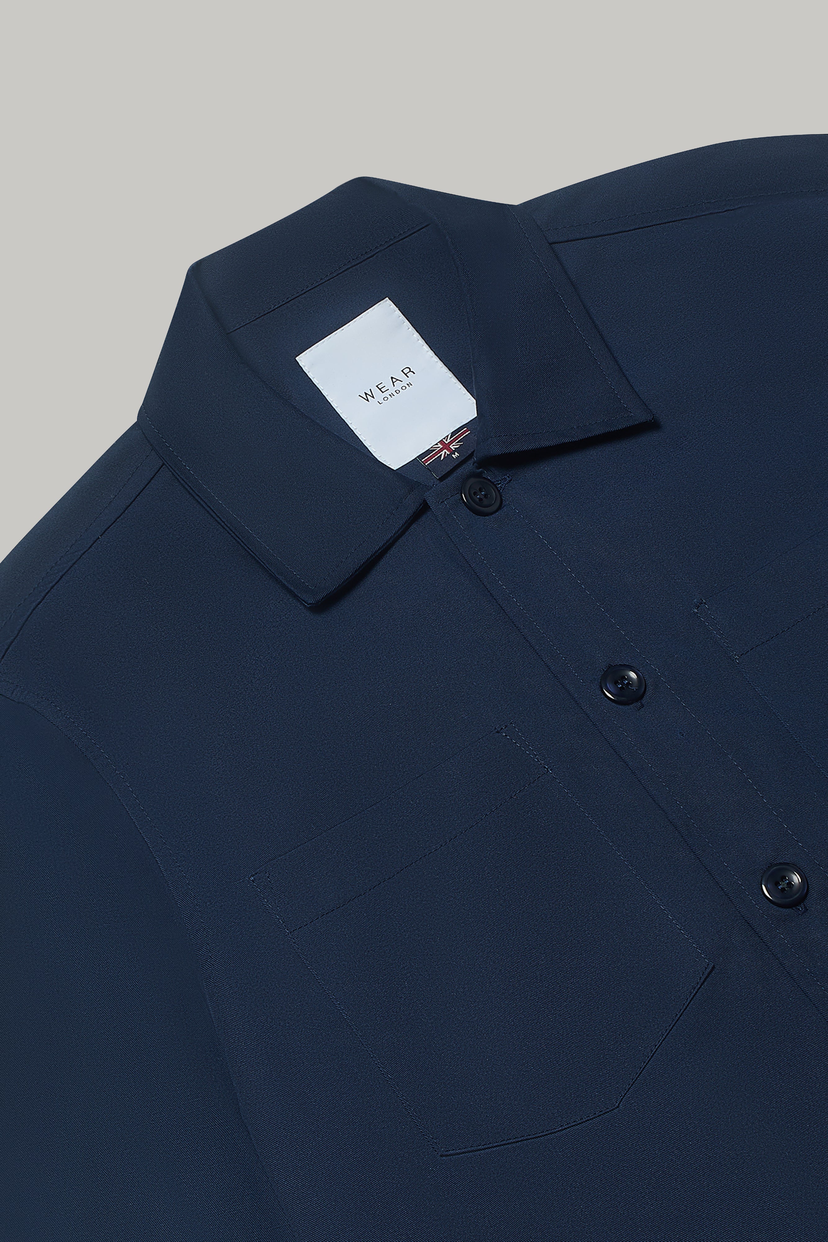Bart Overshirt - Navy Zurigo - Wear London