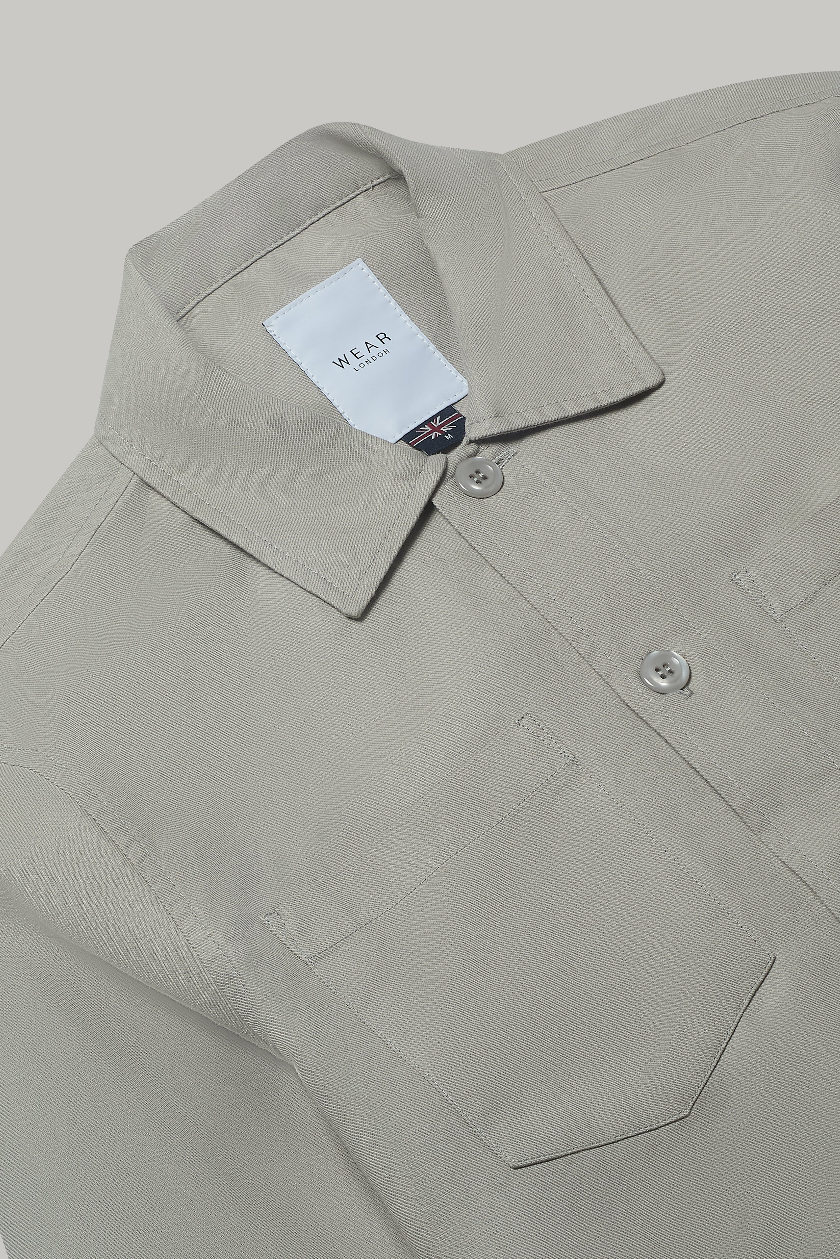 Turner Long Sleeve Shirt - Cotton Linen Stone - Wear London