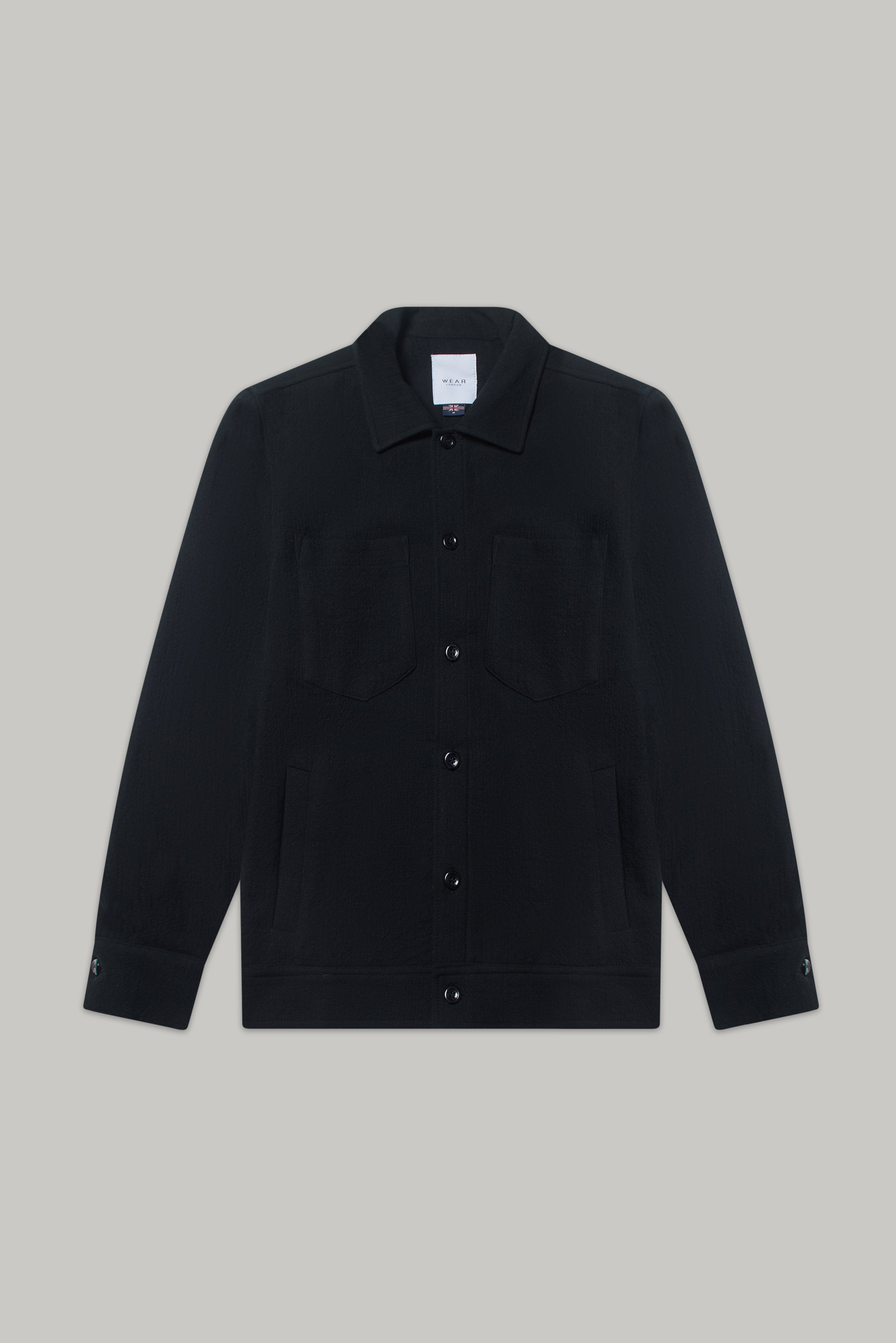 Turner Long Sleeve Shirt - Super Black - Wear London