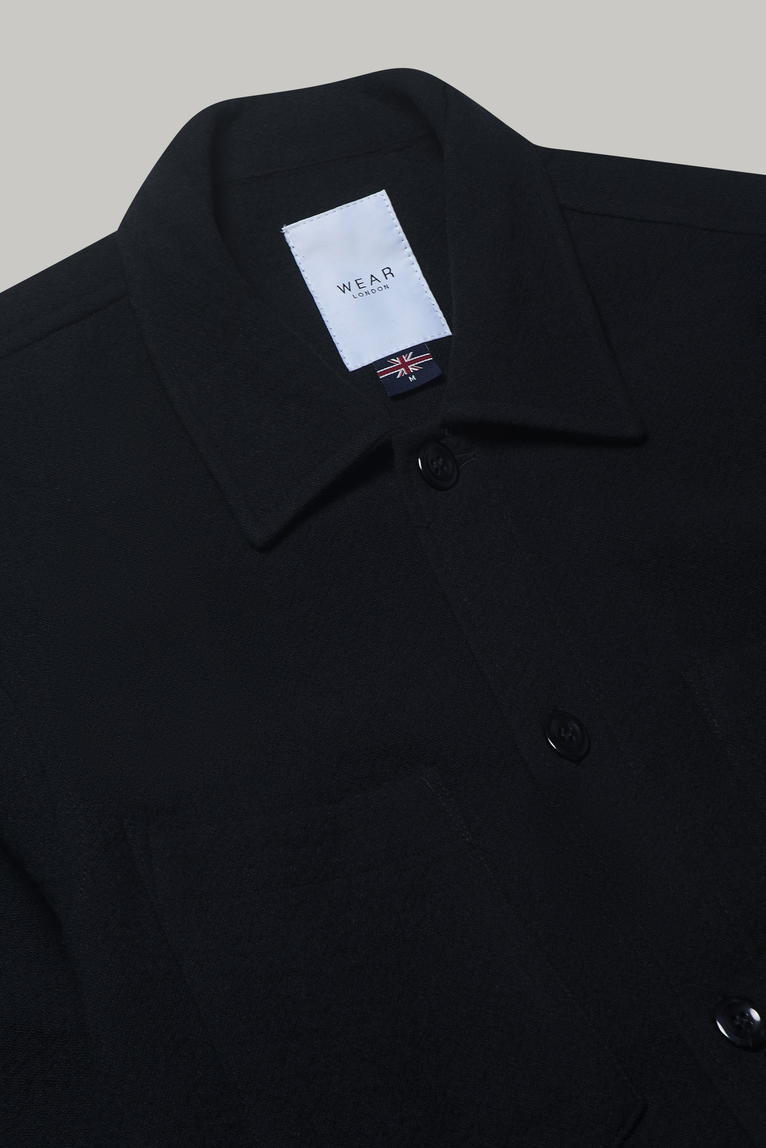 Turner Long Sleeve Shirt - Super Black - Wear London