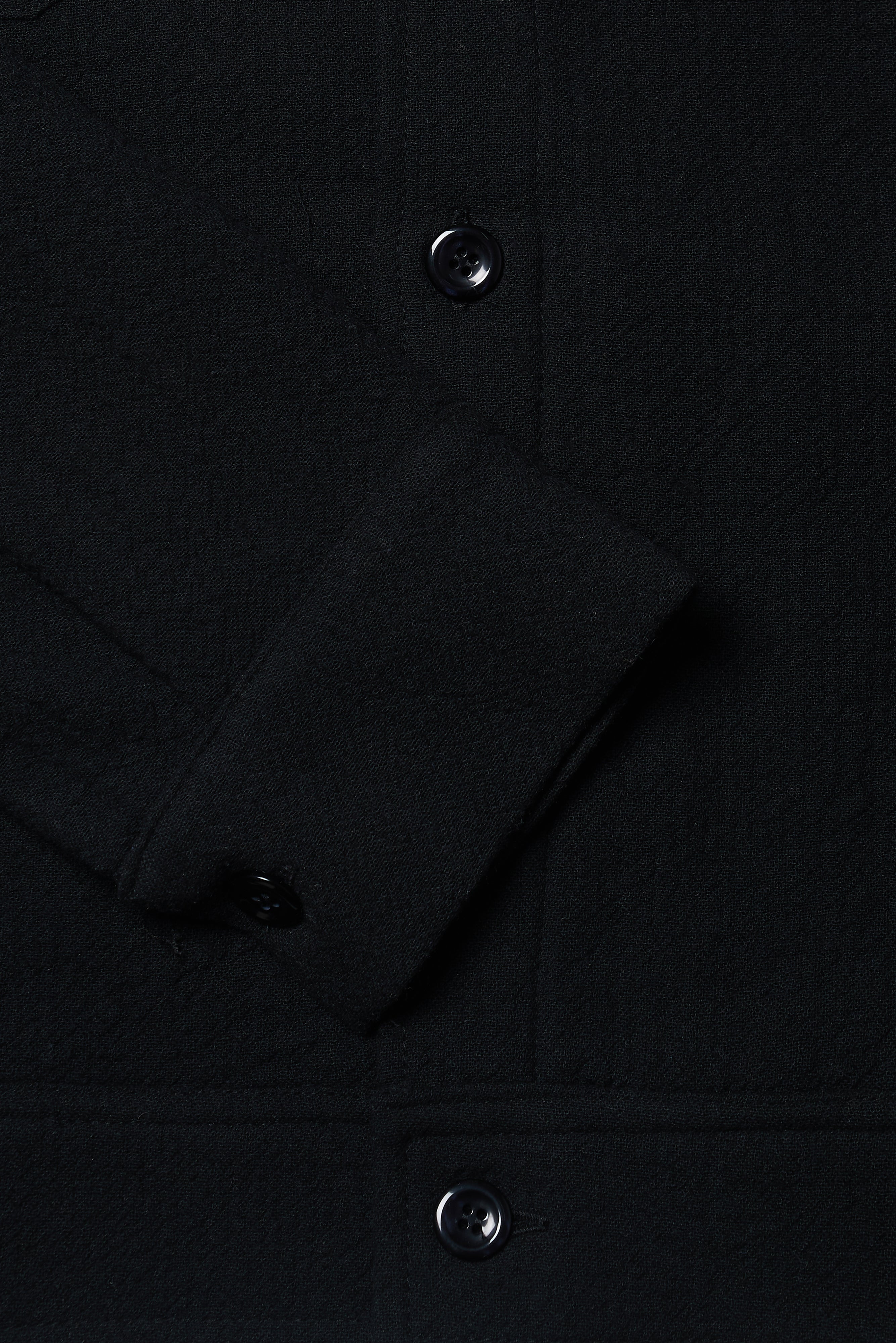 Turner Long Sleeve Shirt - Super Black - Wear London