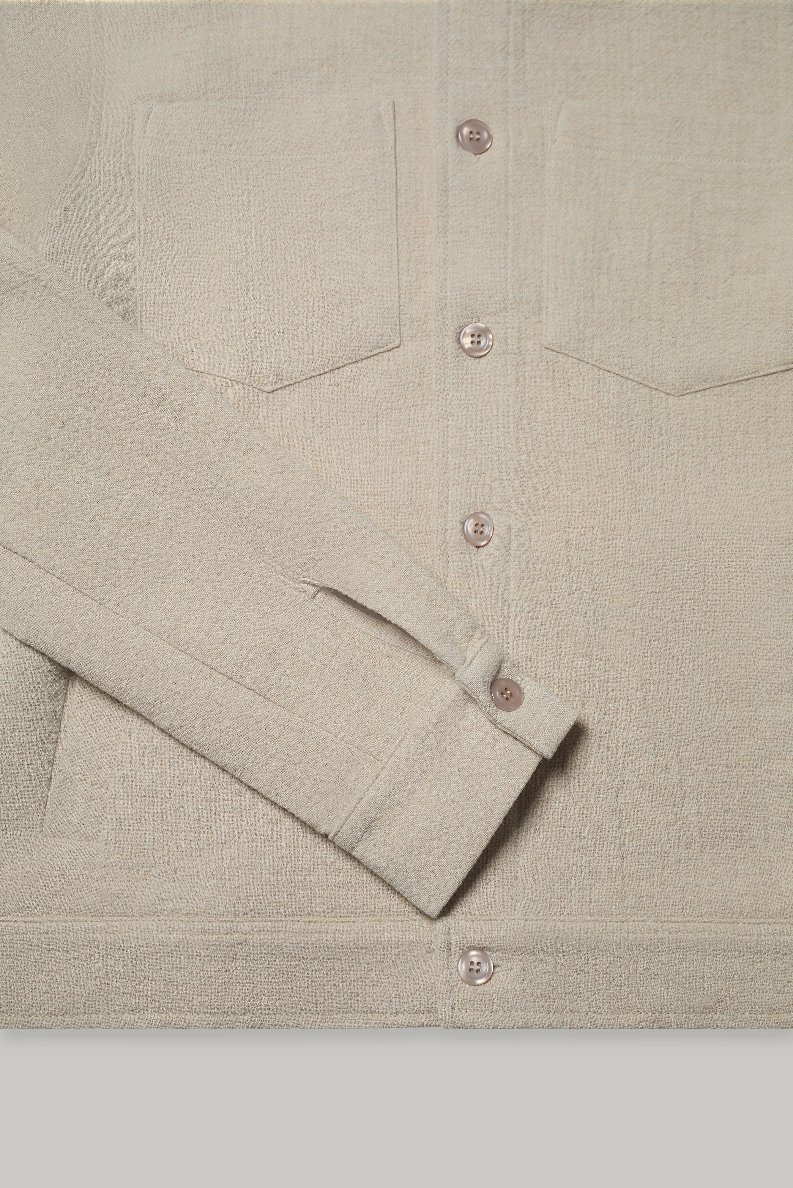 Turner Long Sleeve Shirt - Super Beige - Wear London