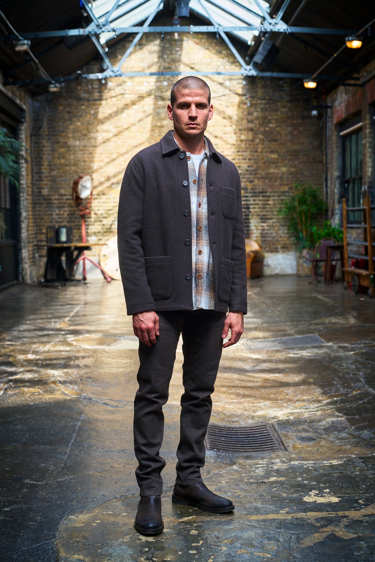 Chiltern Shacket Sleeve Lining - Casentino Chocolate - Wear London