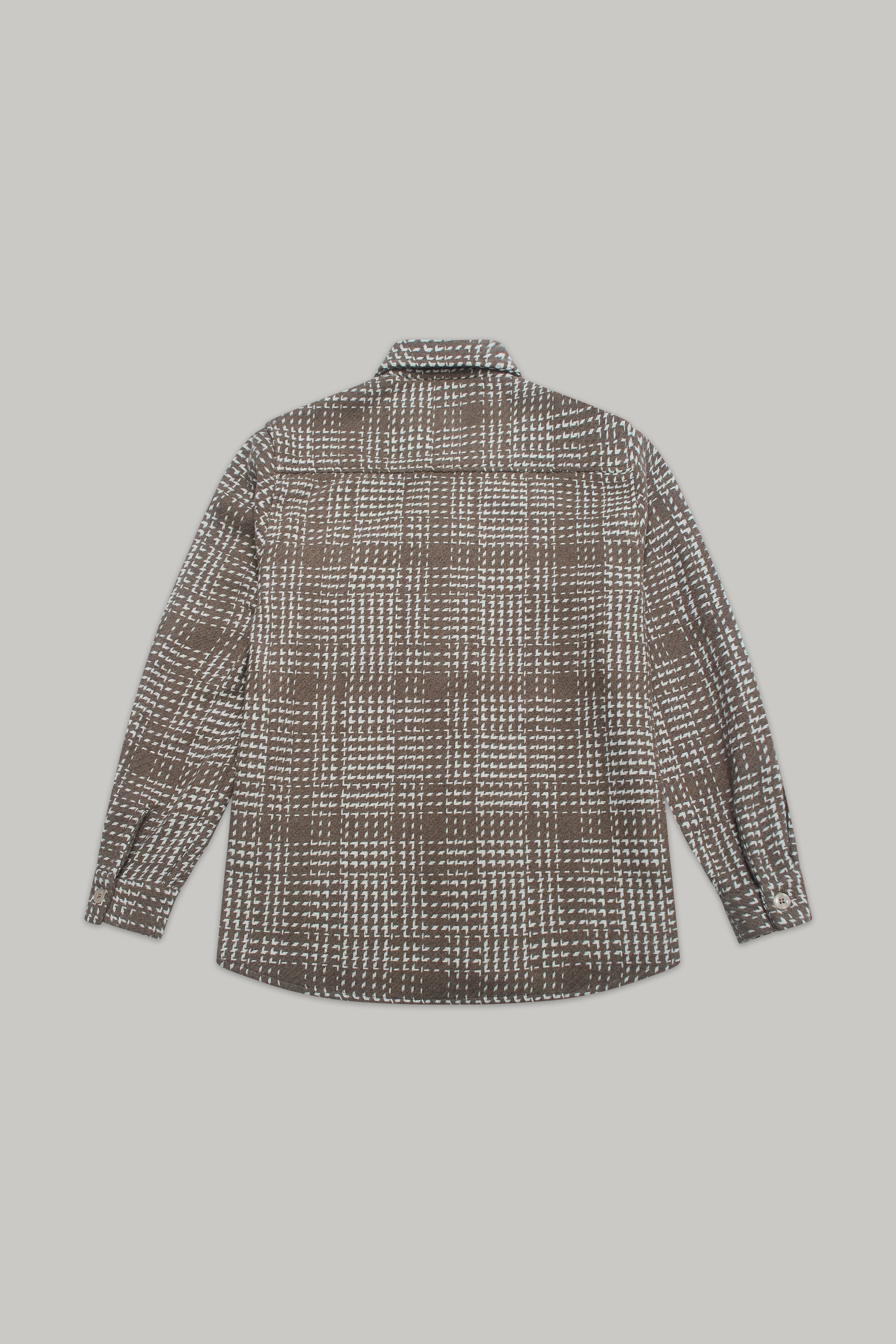 Bart Overshirt - Brown Ecru Check - Wear London