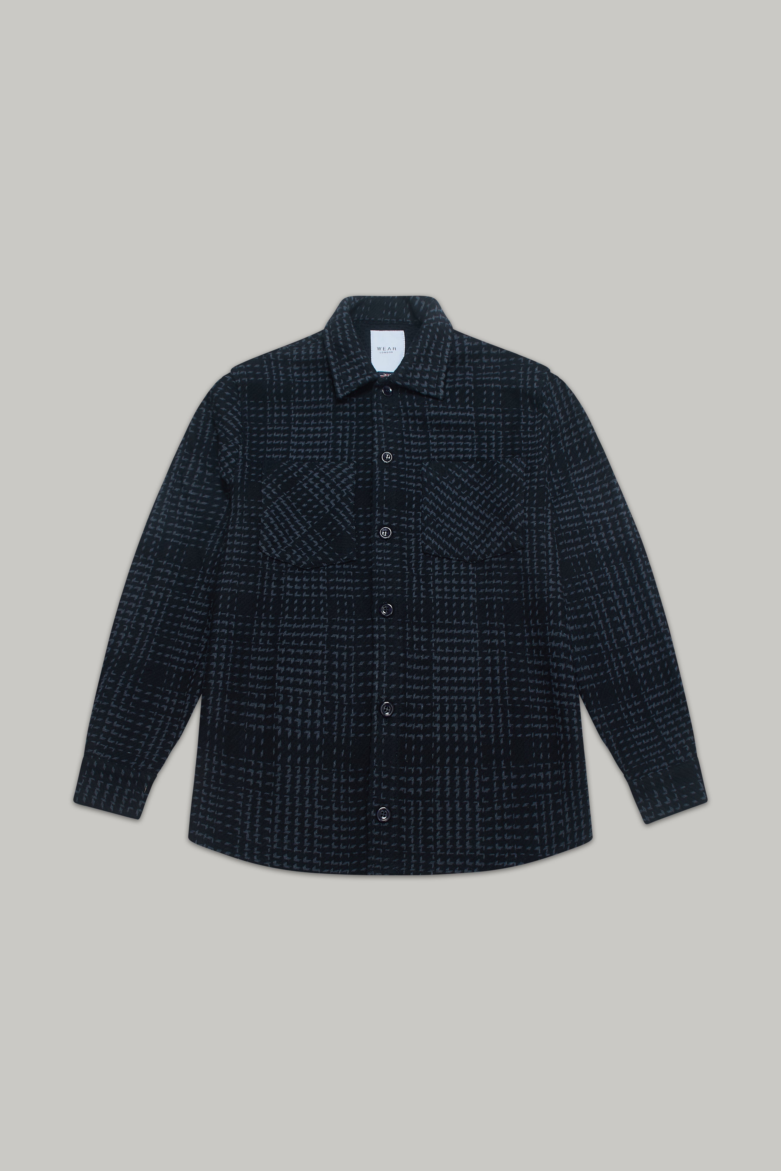 Bart Overshirt - Navy Blue Check - Wear London