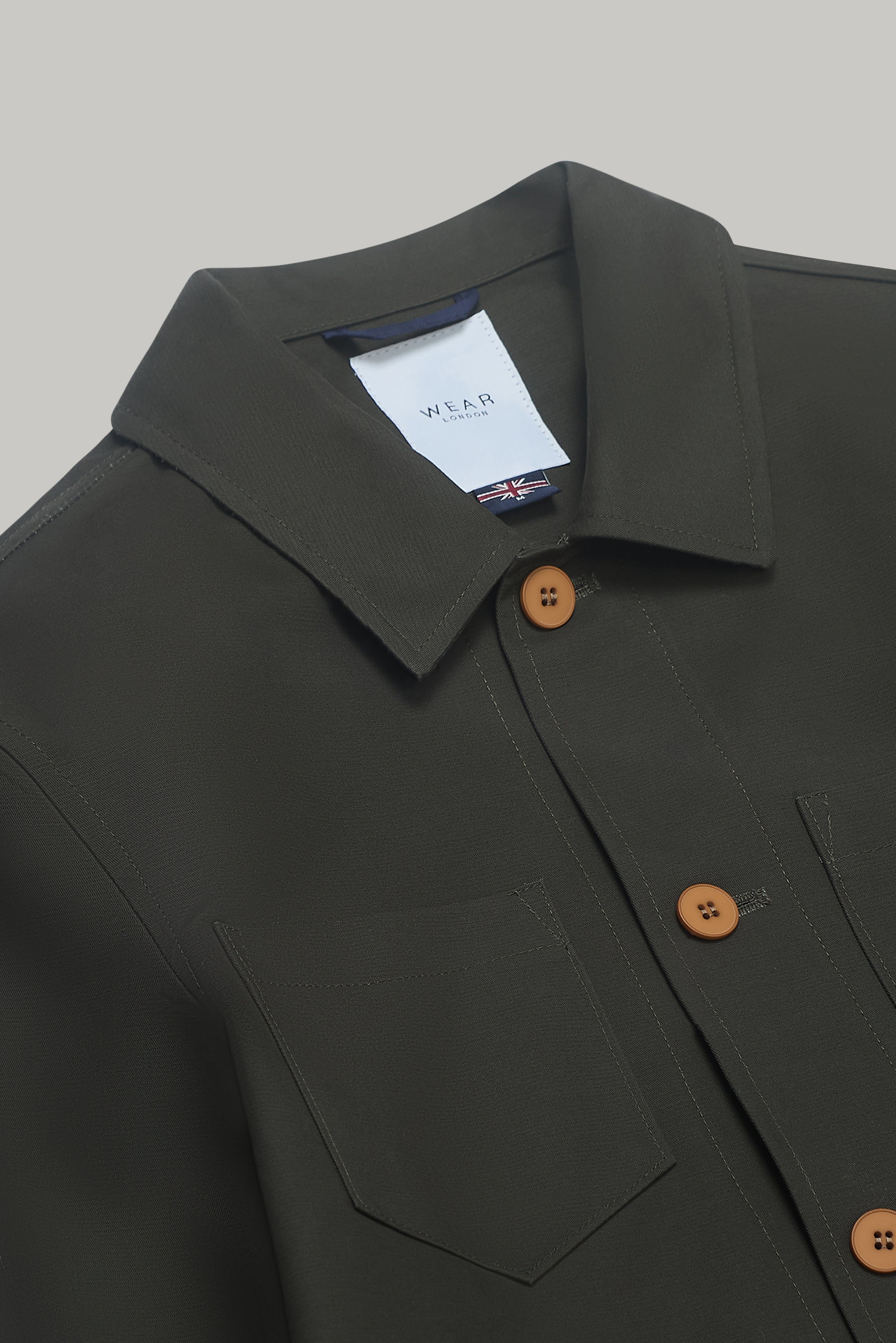 Southend Shacket Unlined - Olive Dx - Wear London