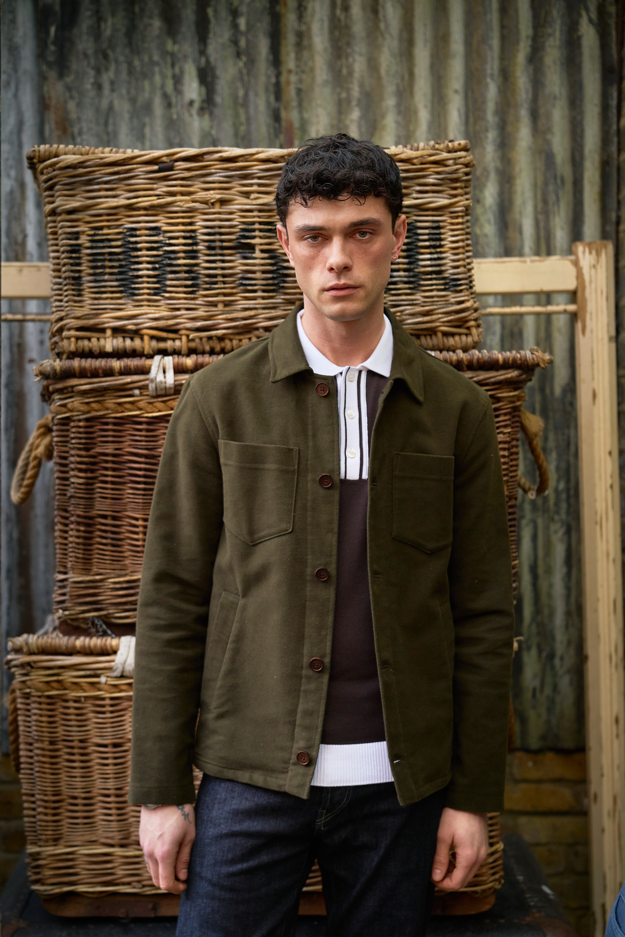 Southend Shacket Unlined - Khaki Moleskin - Wear London