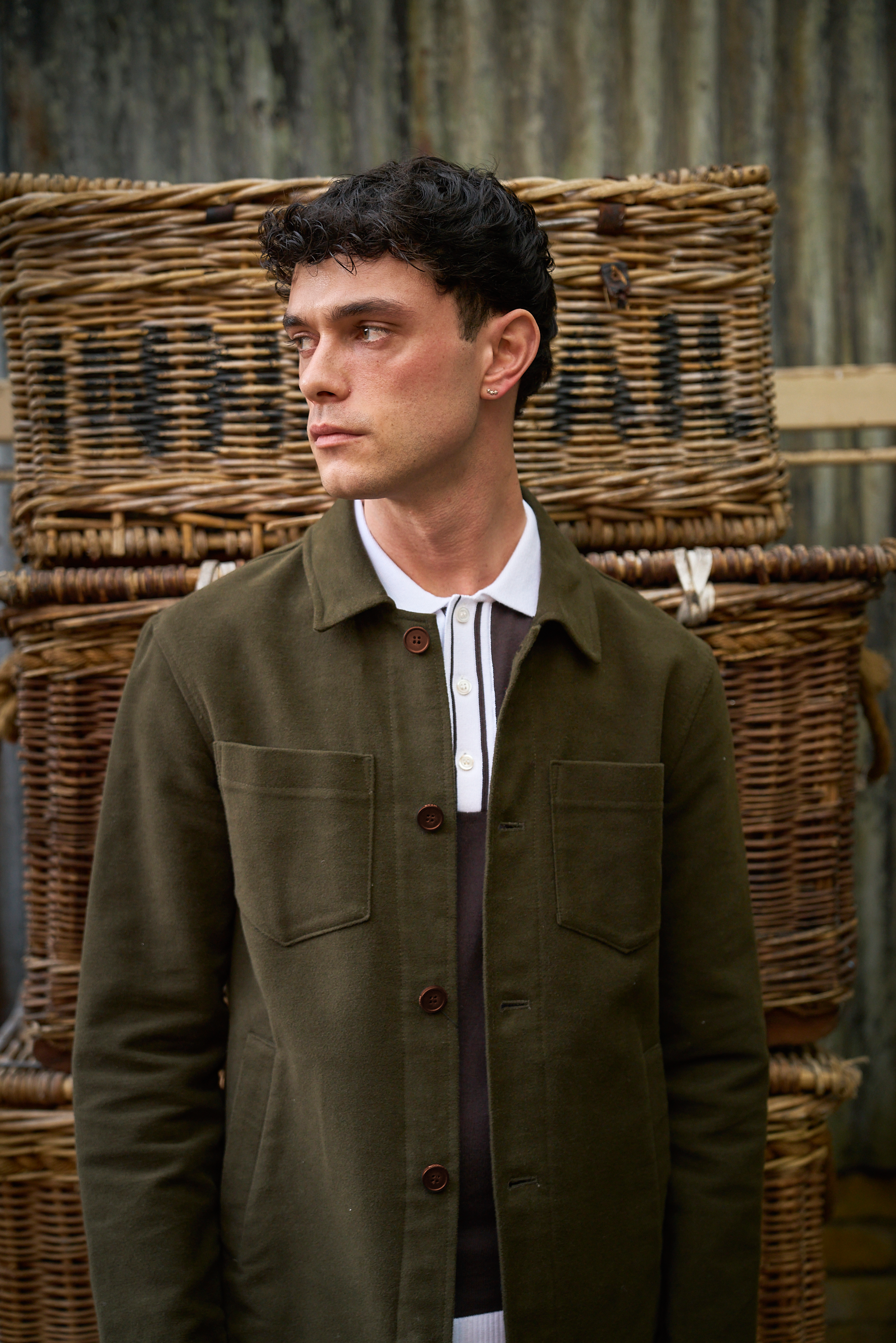 Southend Shacket Unlined - Khaki Moleskin - Wear London