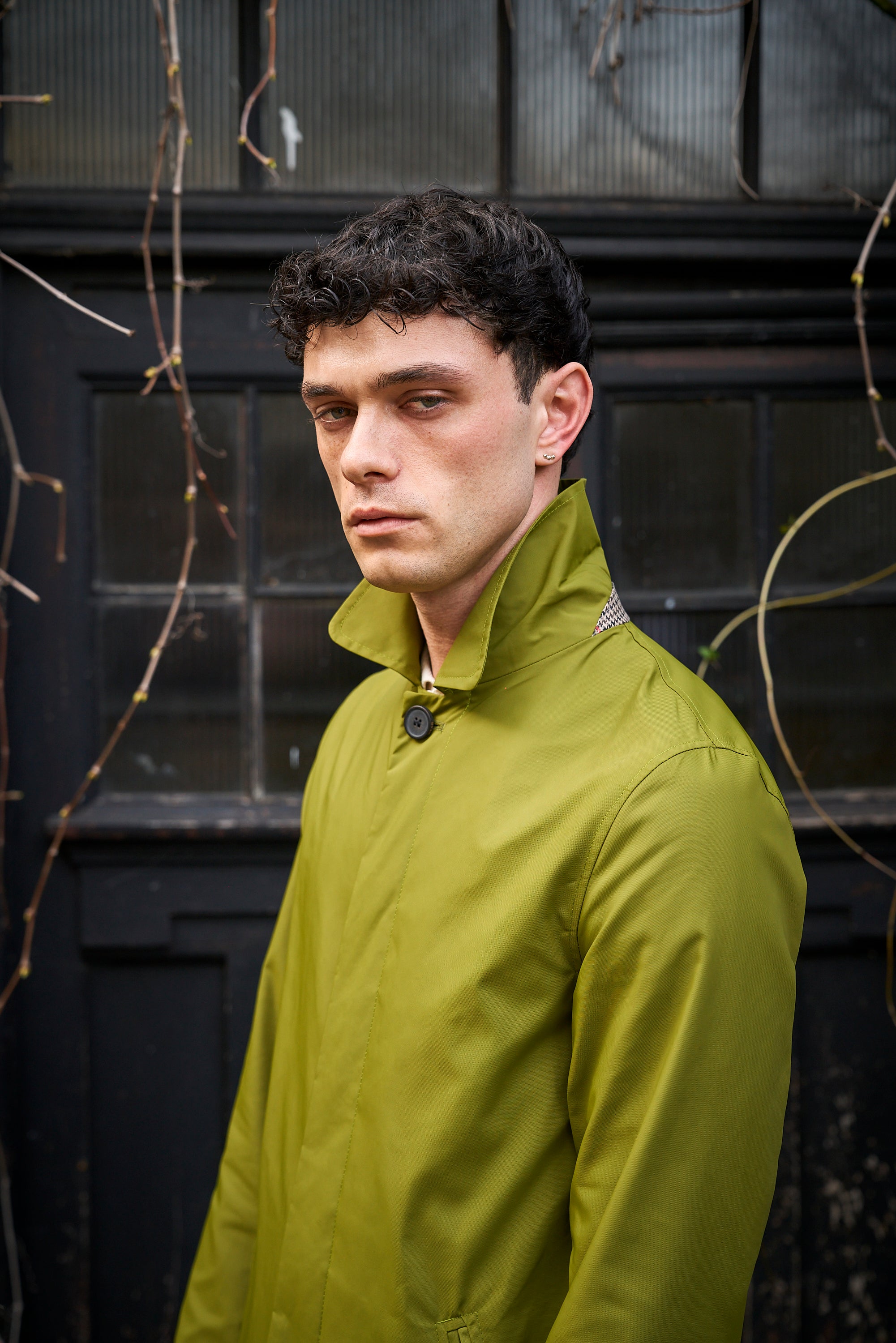London Spring Lined Rain Mac - Dark Pistachio - Wear London