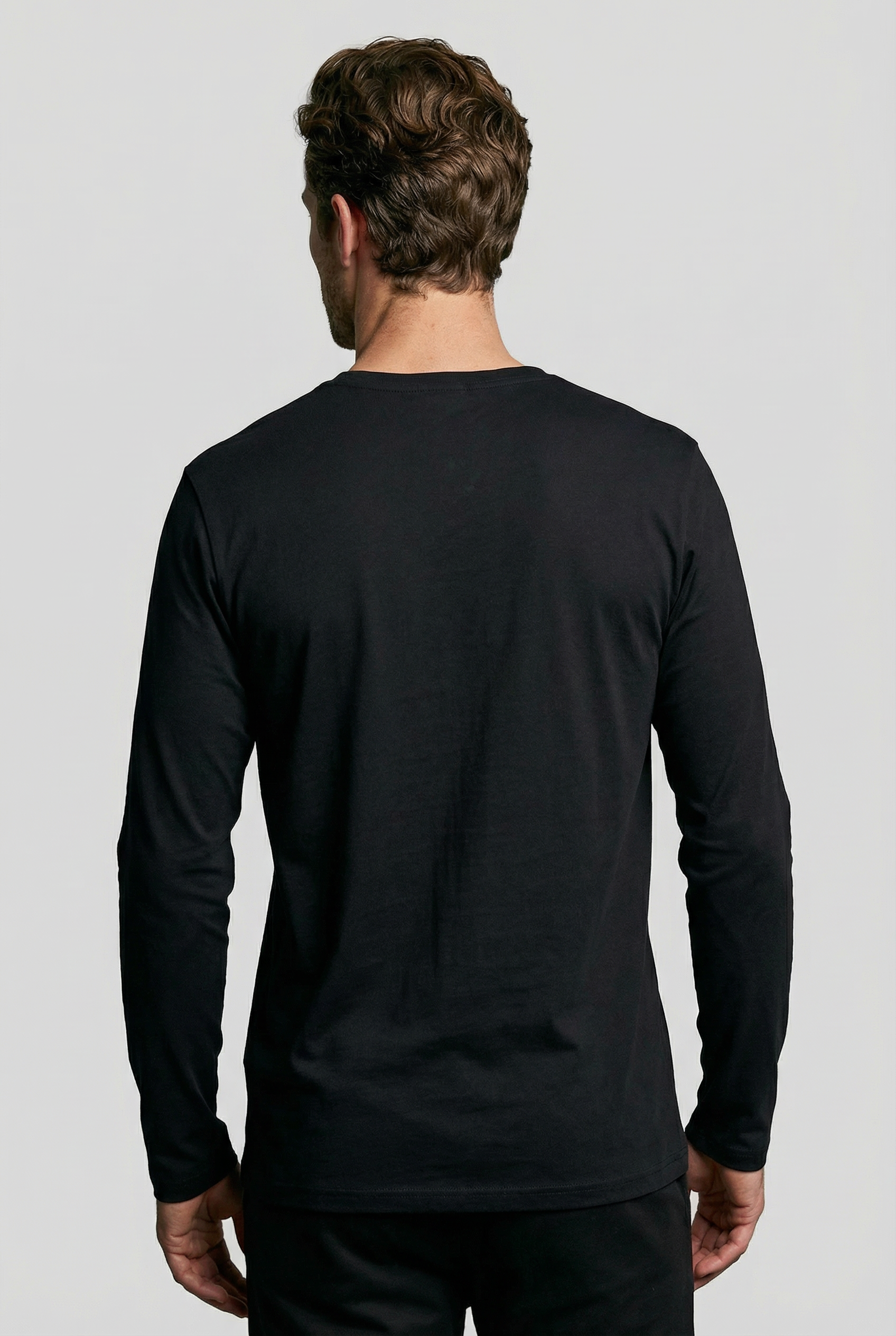 Bevis Long Sleeve Cotton t-shirt -Black - Wear London