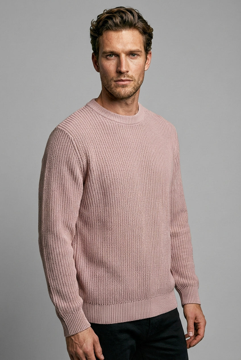 Hailey Crew Knit - Rose - Wear London
