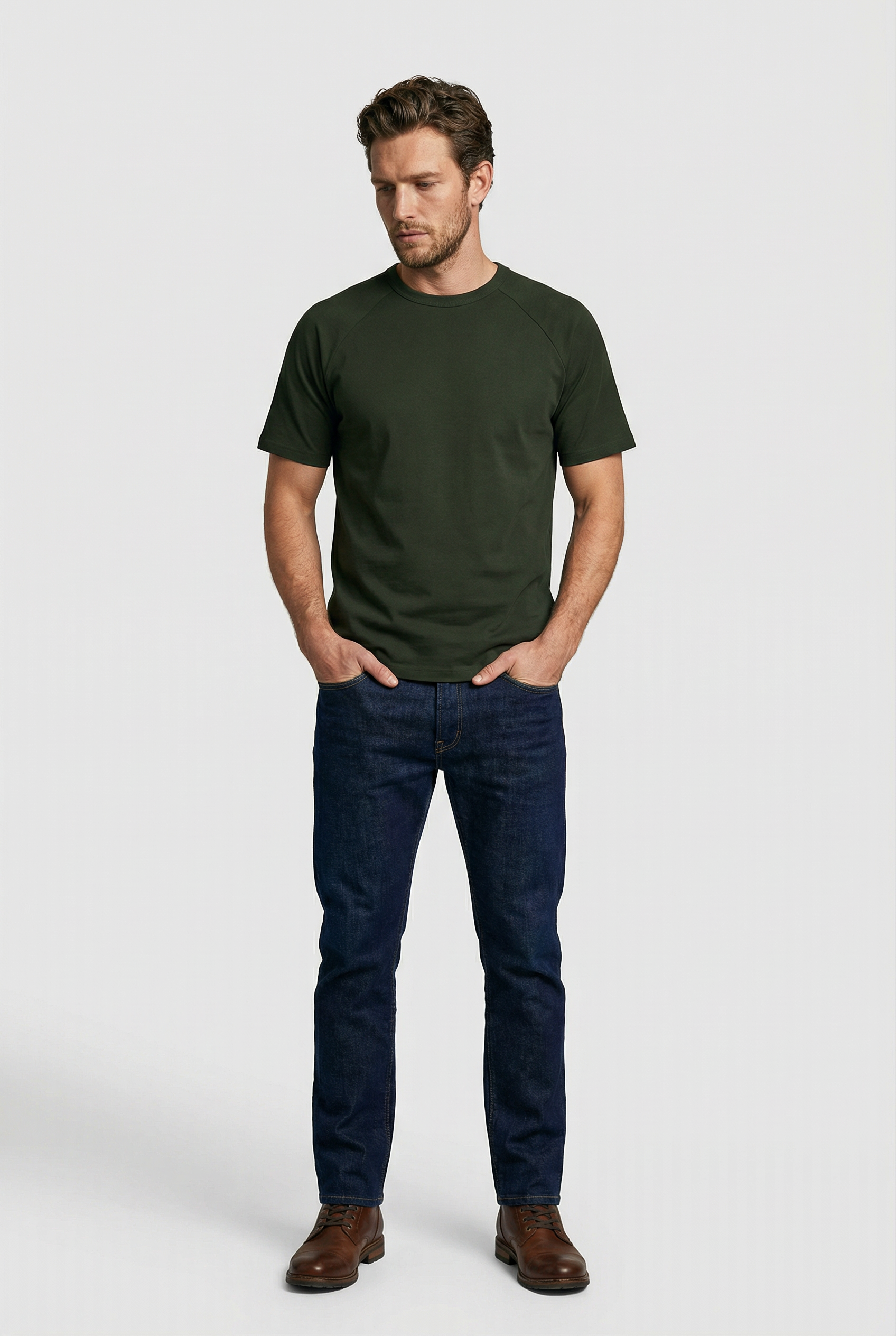Hoxton T-shirt - Bottle Green - Wear London