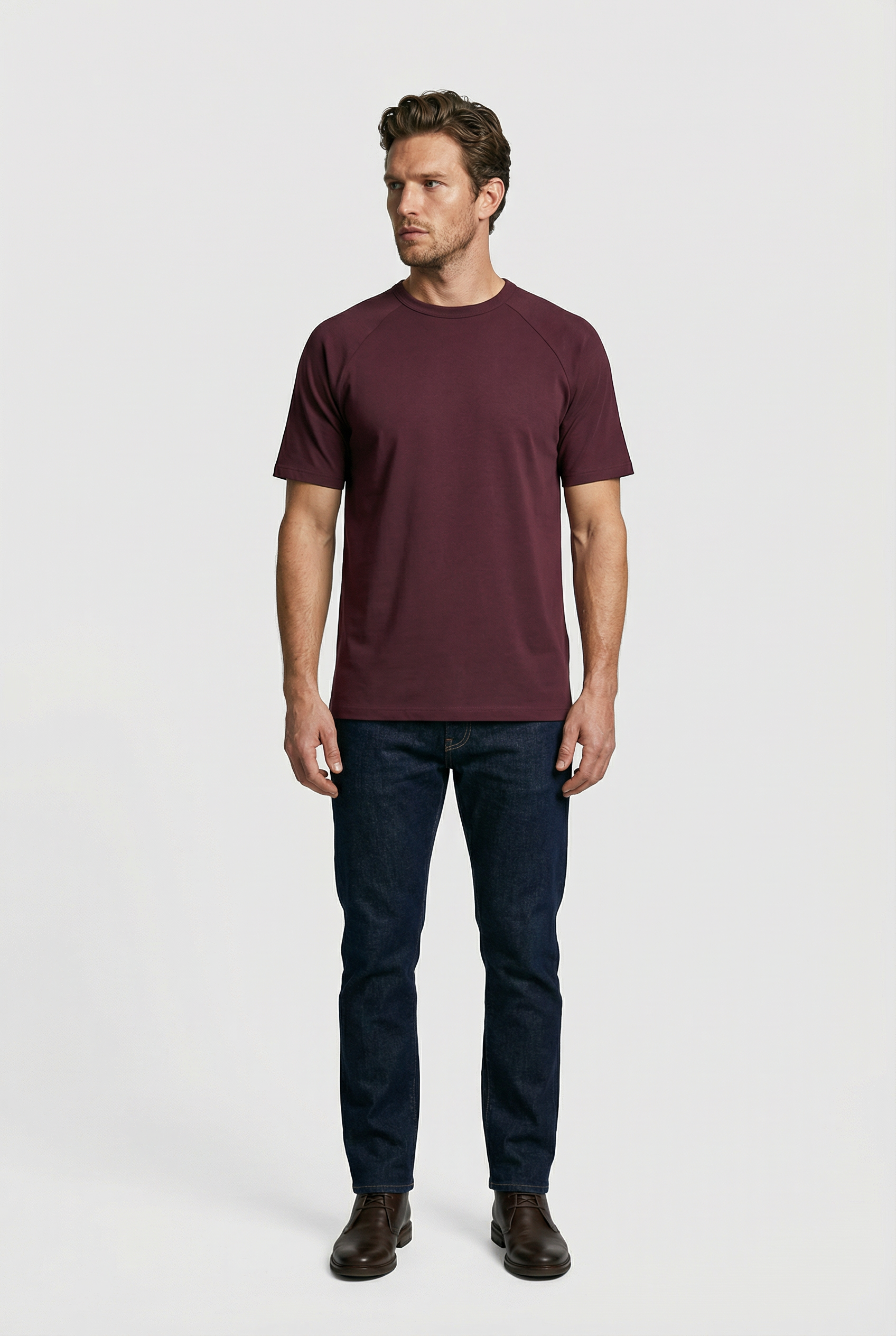 Hoxton T-Shirt - Burgundy - Wear London