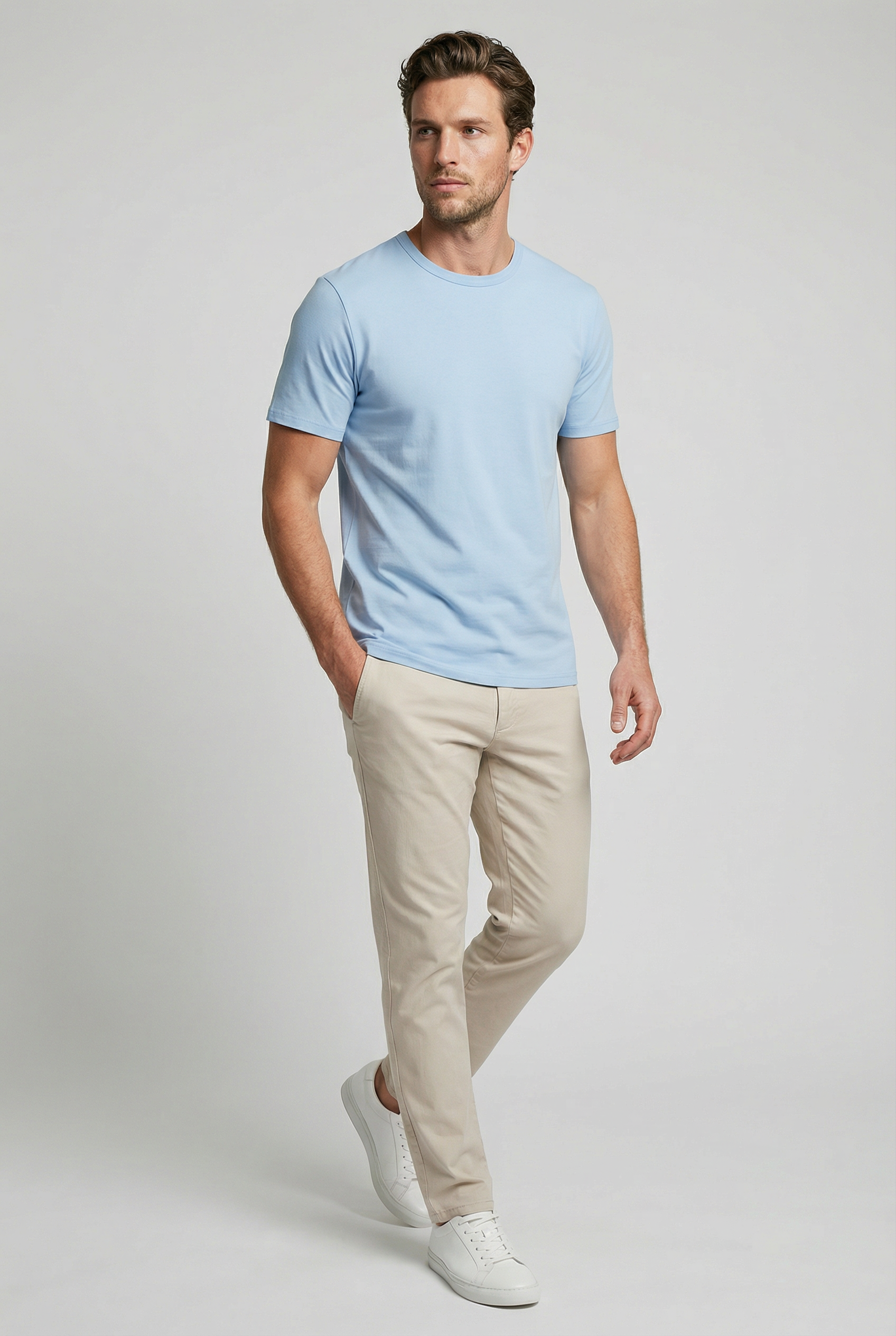 Trueman T-Shirt - Sky Blue - Wear London
