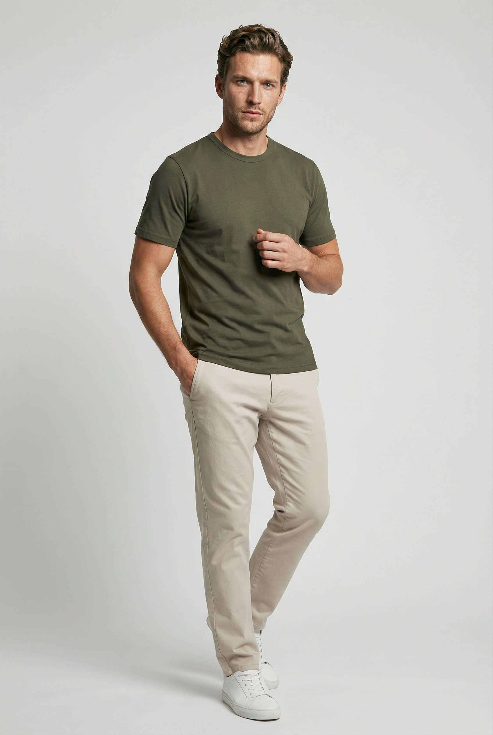 Trueman T-Shirt - Olive - Wear London