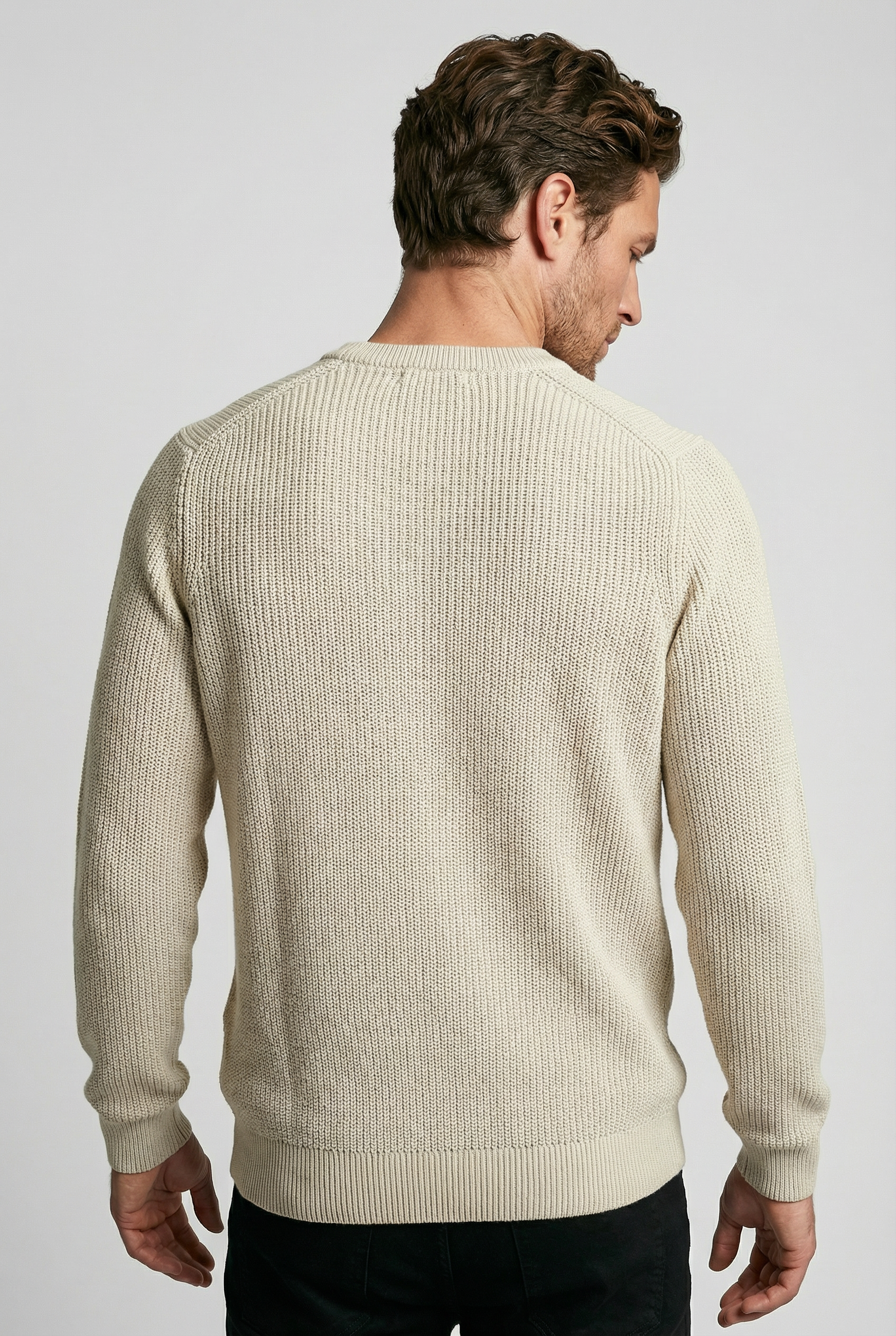 J Hailey Crew Knit - Putty - Wear London