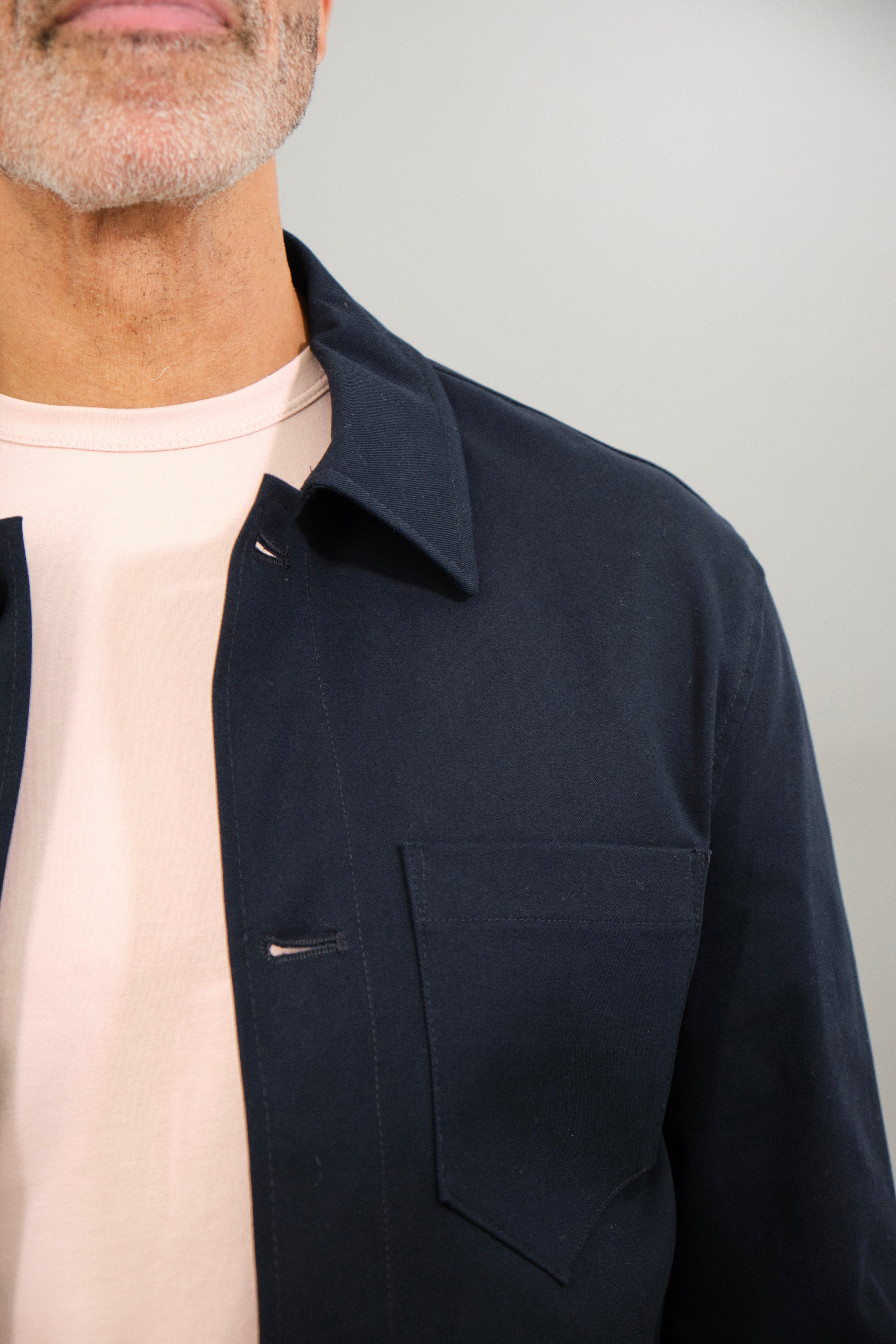 Southend Shacket Unlined - Navy Stretch - Wear London