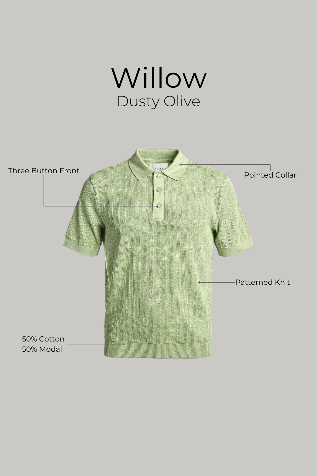 Willow - Dusty Olive - Wear London