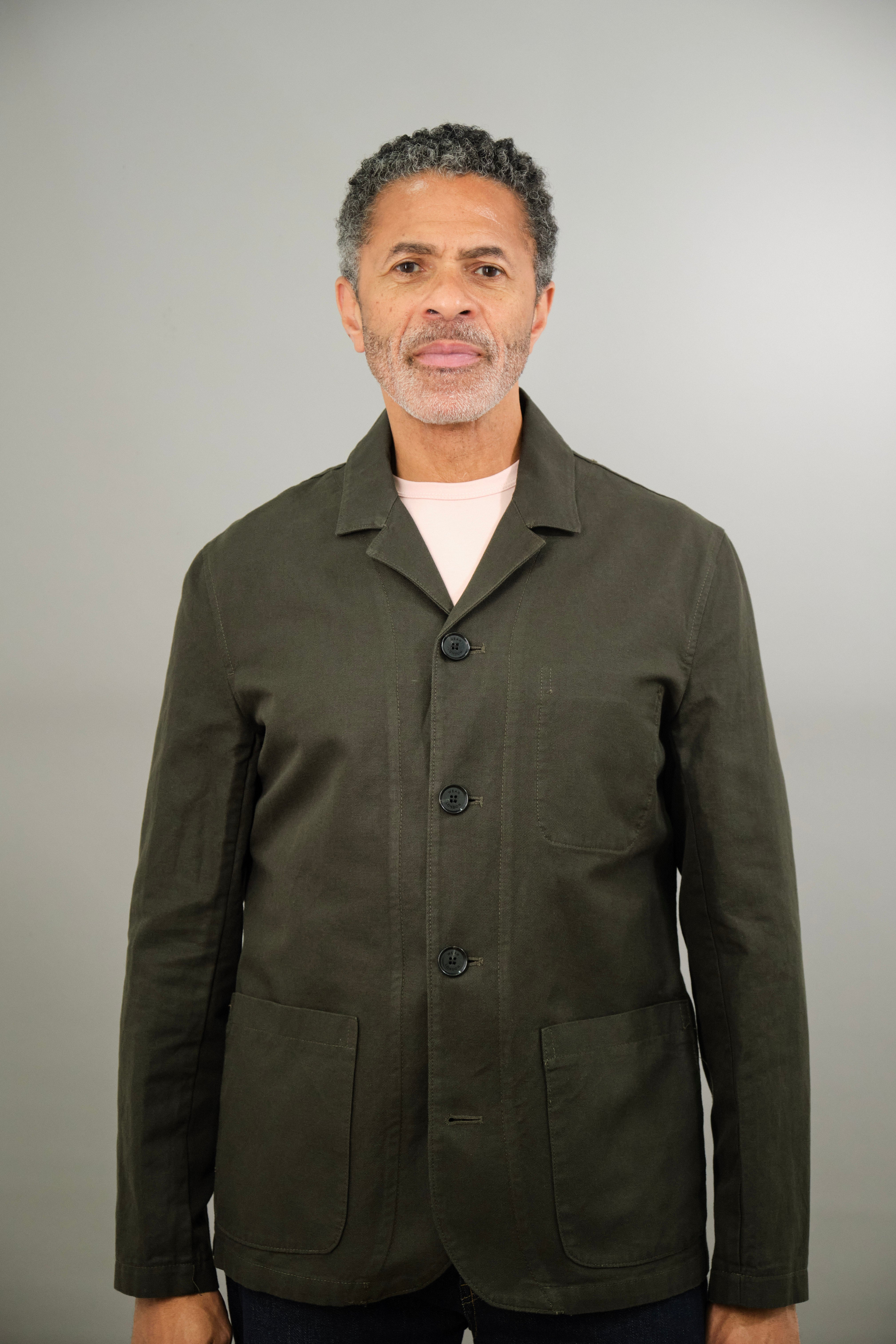 Tuxford Casual Blazer - Olive Cotton Linen - Wear London