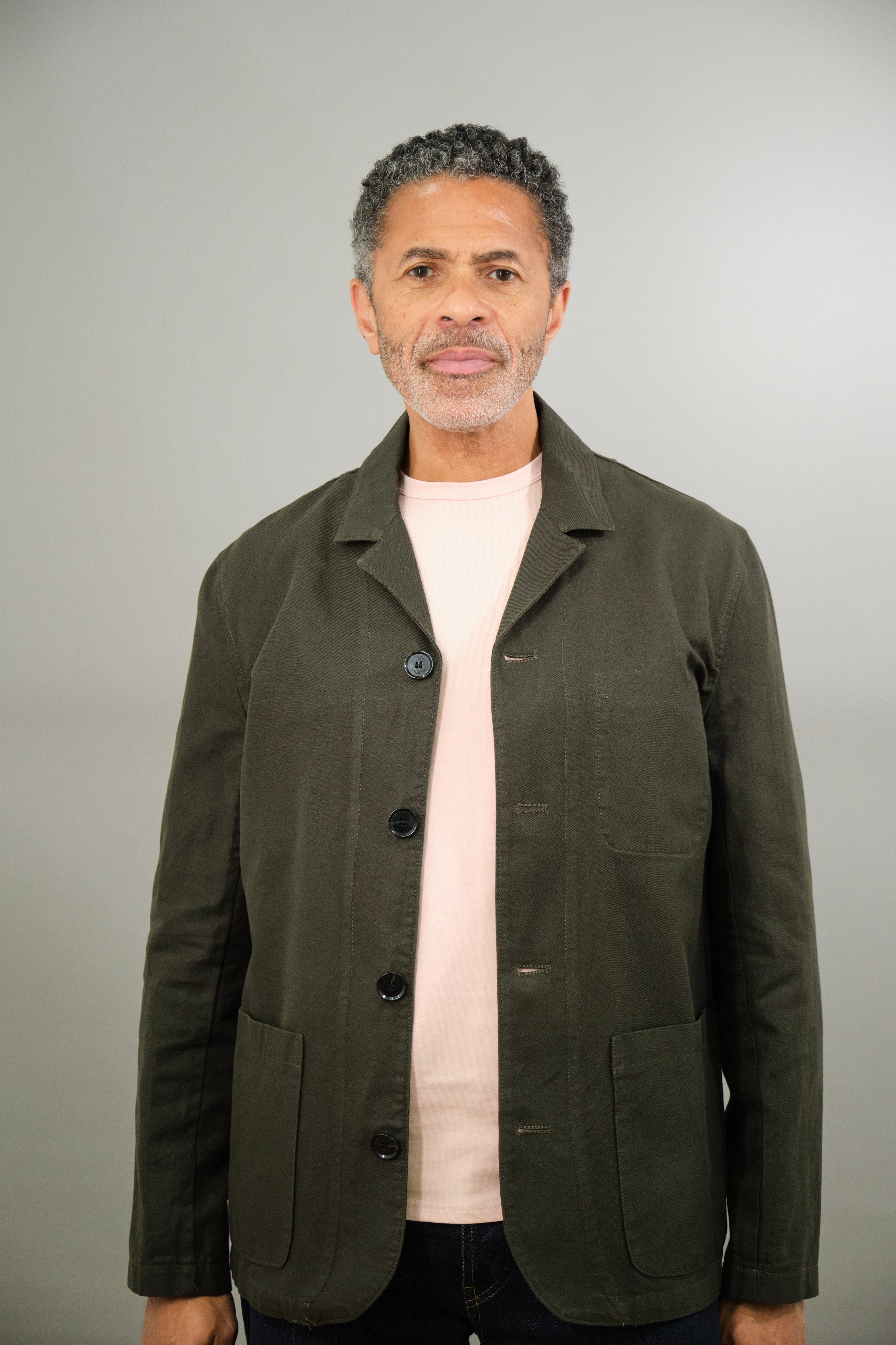 Tuxford Casual Blazer - Olive Cotton Linen - Wear London