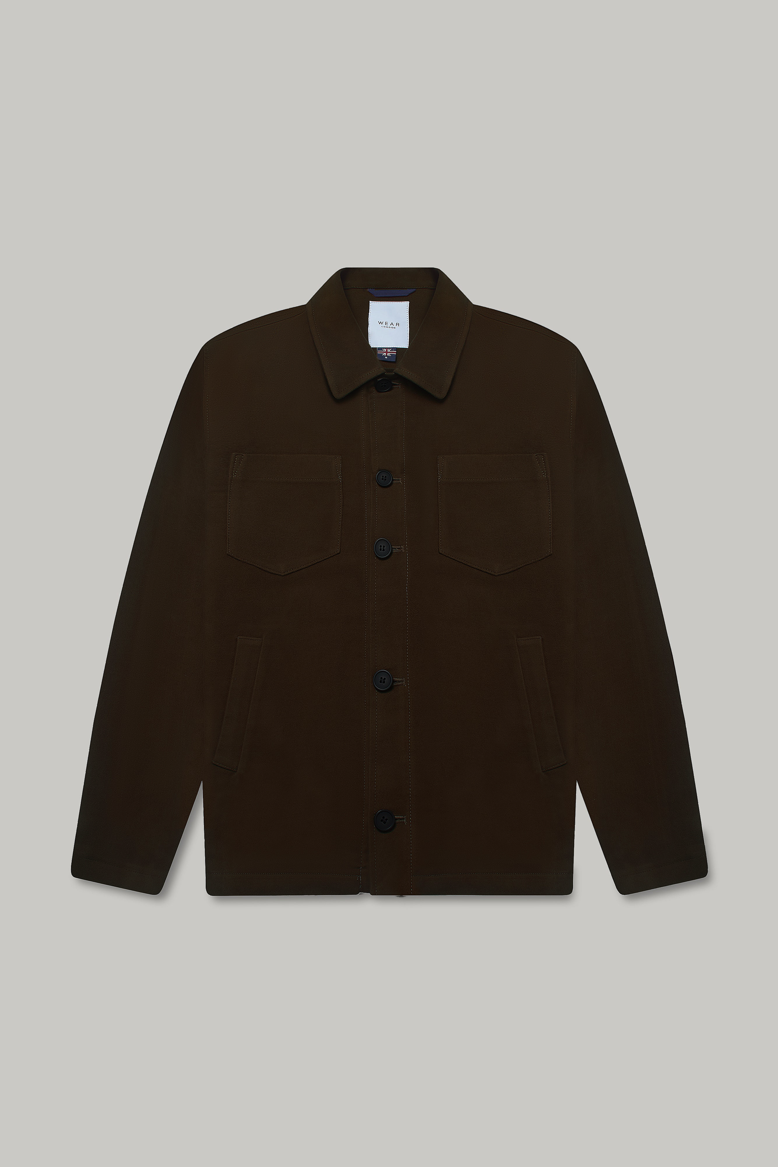 Southend Shacket Unlined - Chocolate Moleskin - Wear London
