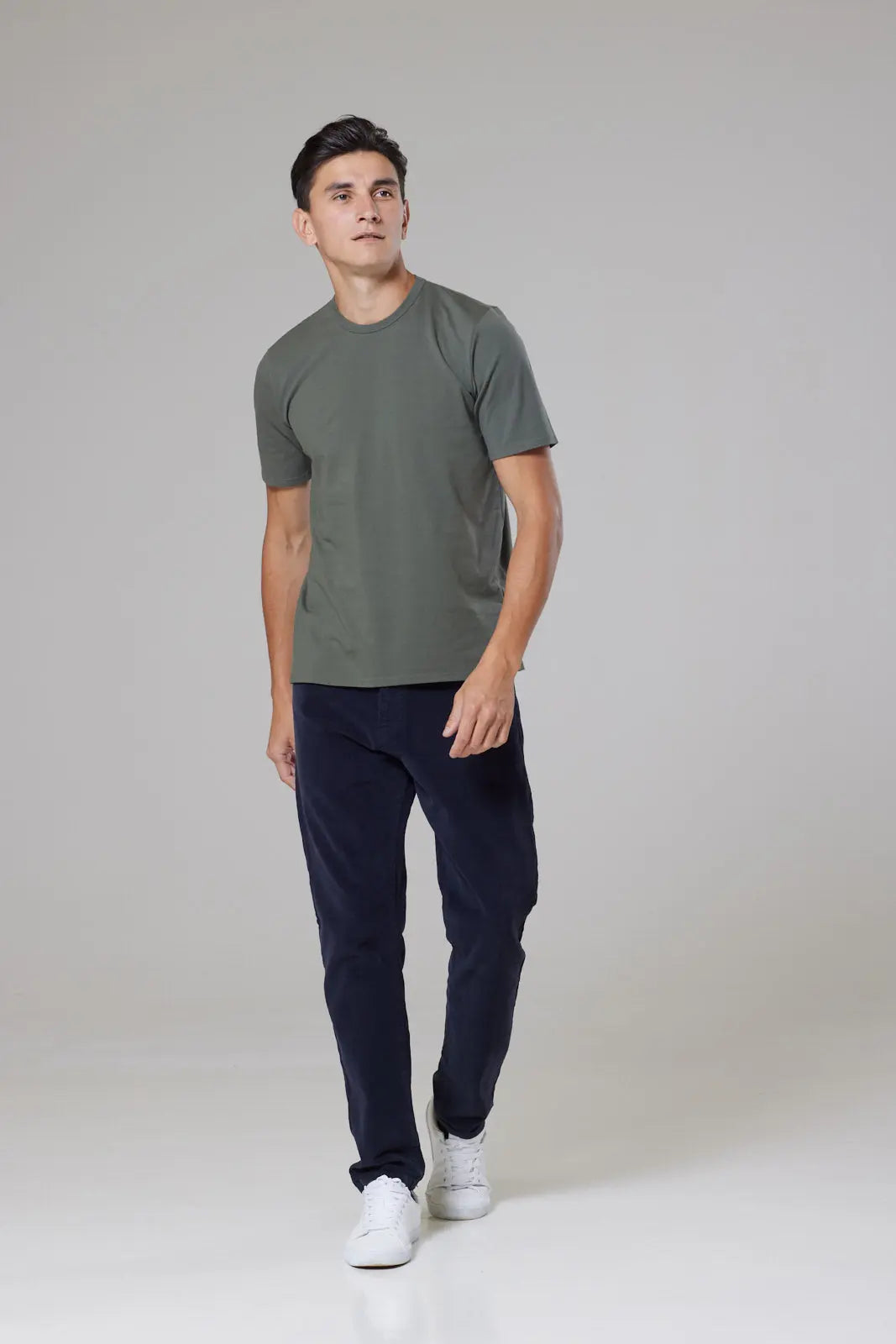 Trueman Short Sleeve Tee Shirt - Olive Wear London