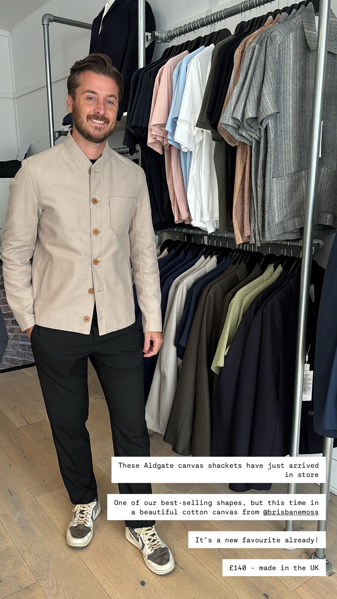 Aldgate Shacket - Stone Canvas - Wear London