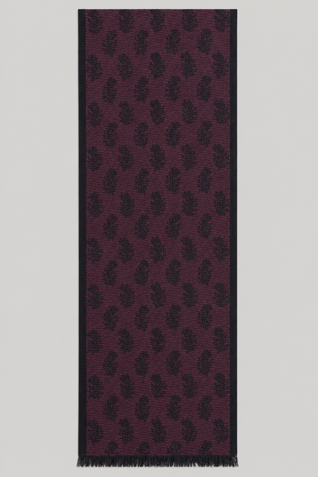 Scarf - Burgundy Paisley - Wear London