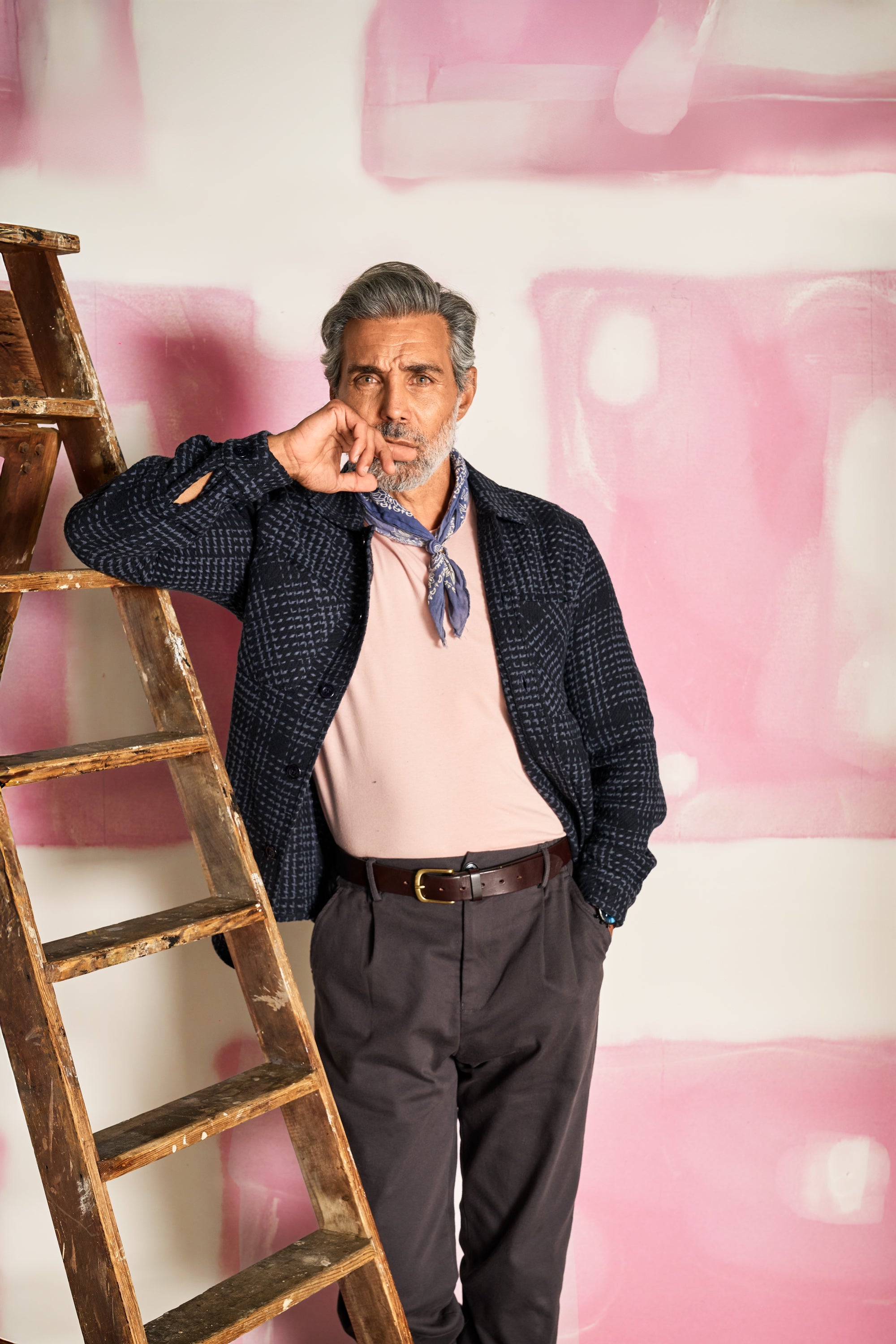 Bart Overshirt - Navy Blue Check - Wear London