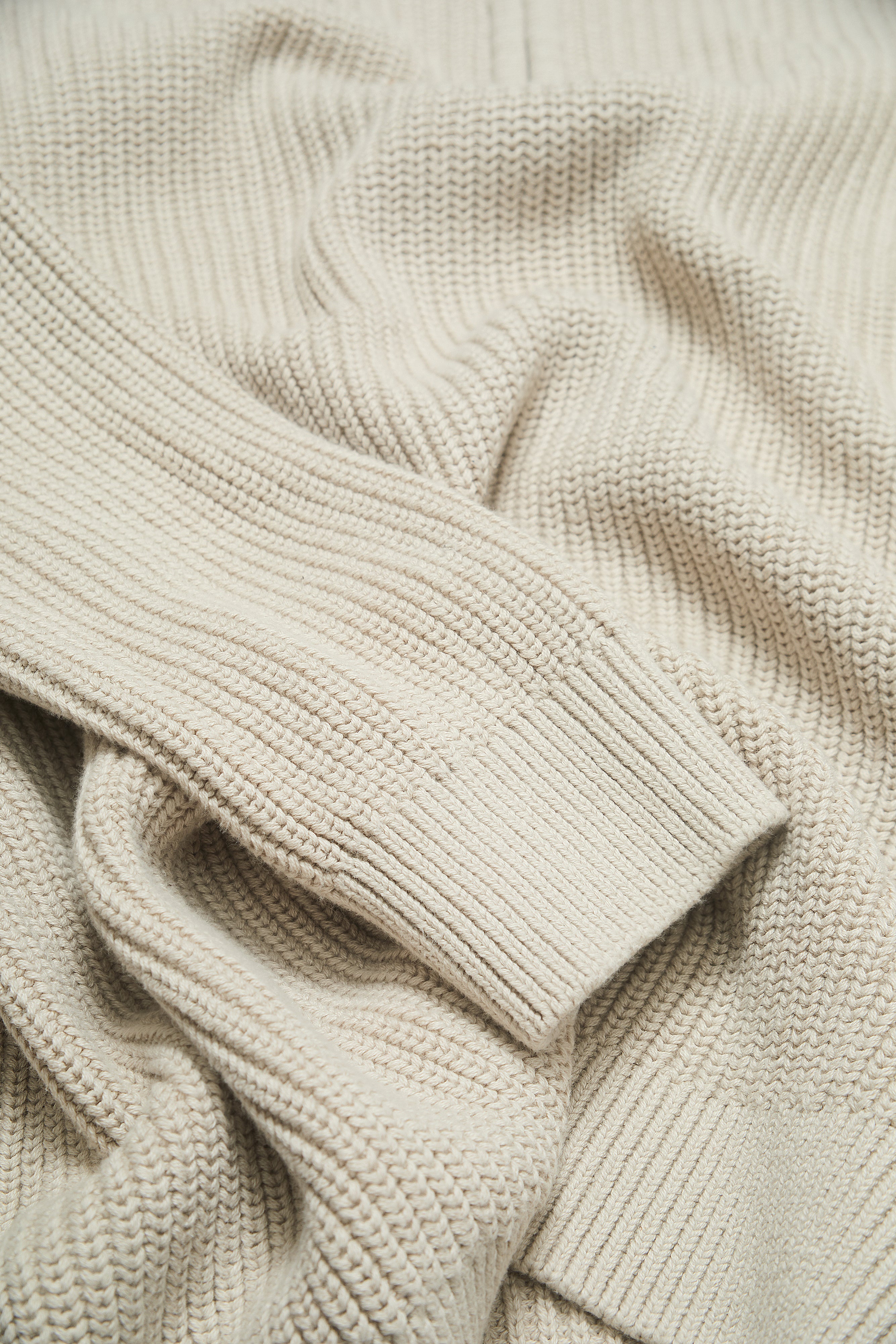 J Hailey Quarter Zip Knit - Putty - Wear London