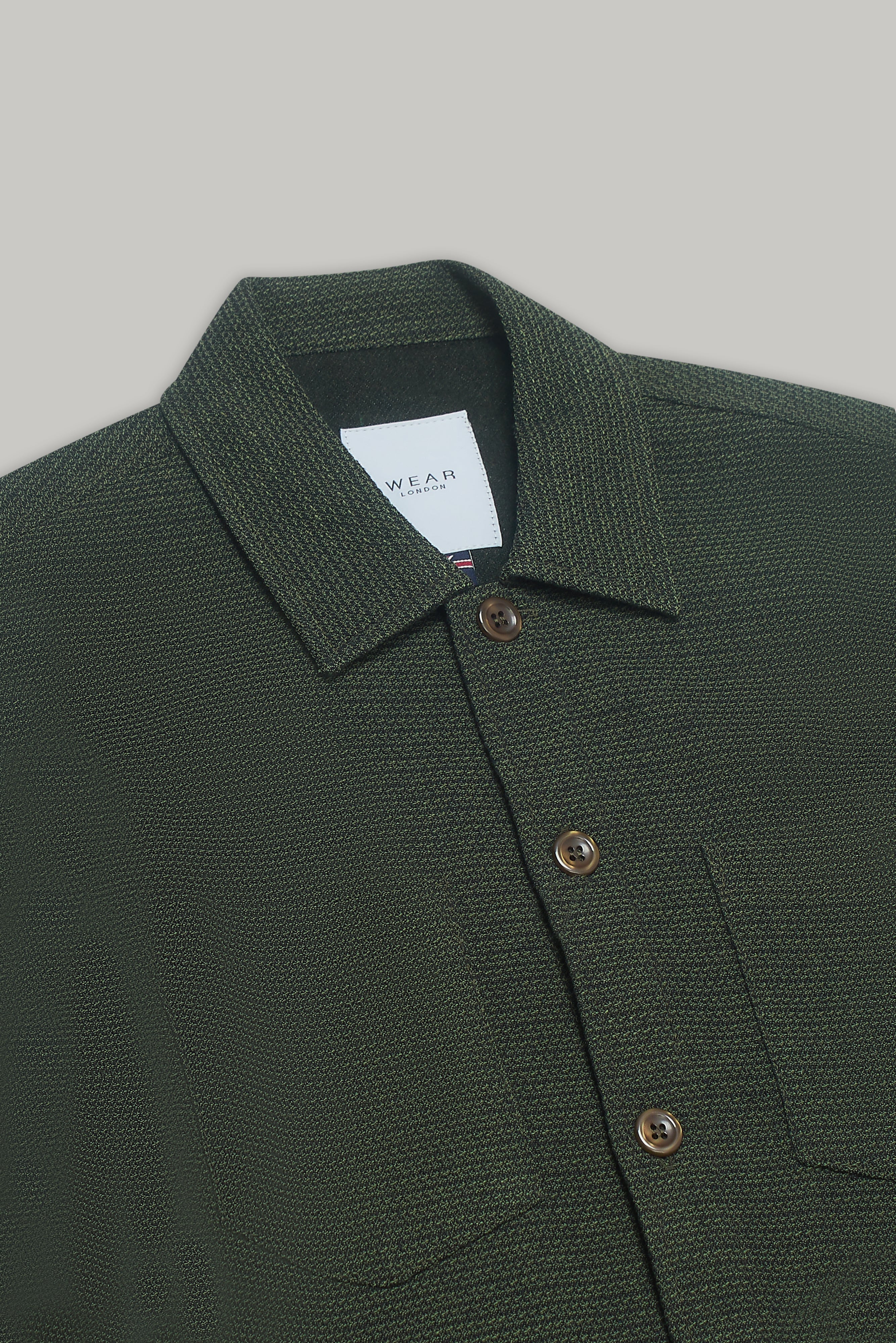 Bart Long Sleeve Shirt - Olive Malta - Wear London